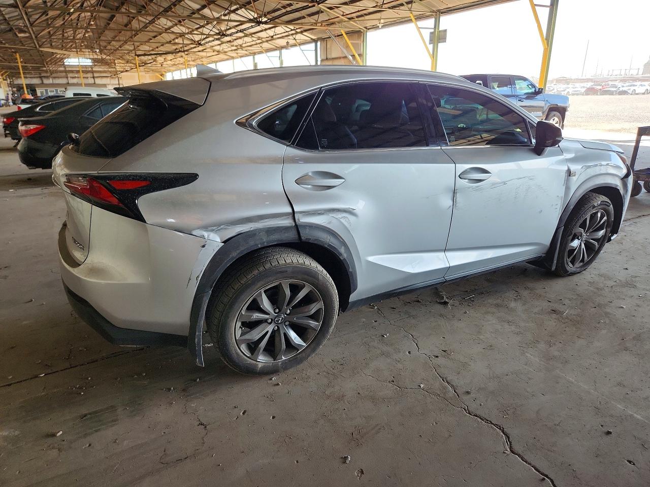 2015 Lexus Nx 200t Silver vin: JTJYARBZ9F2015929