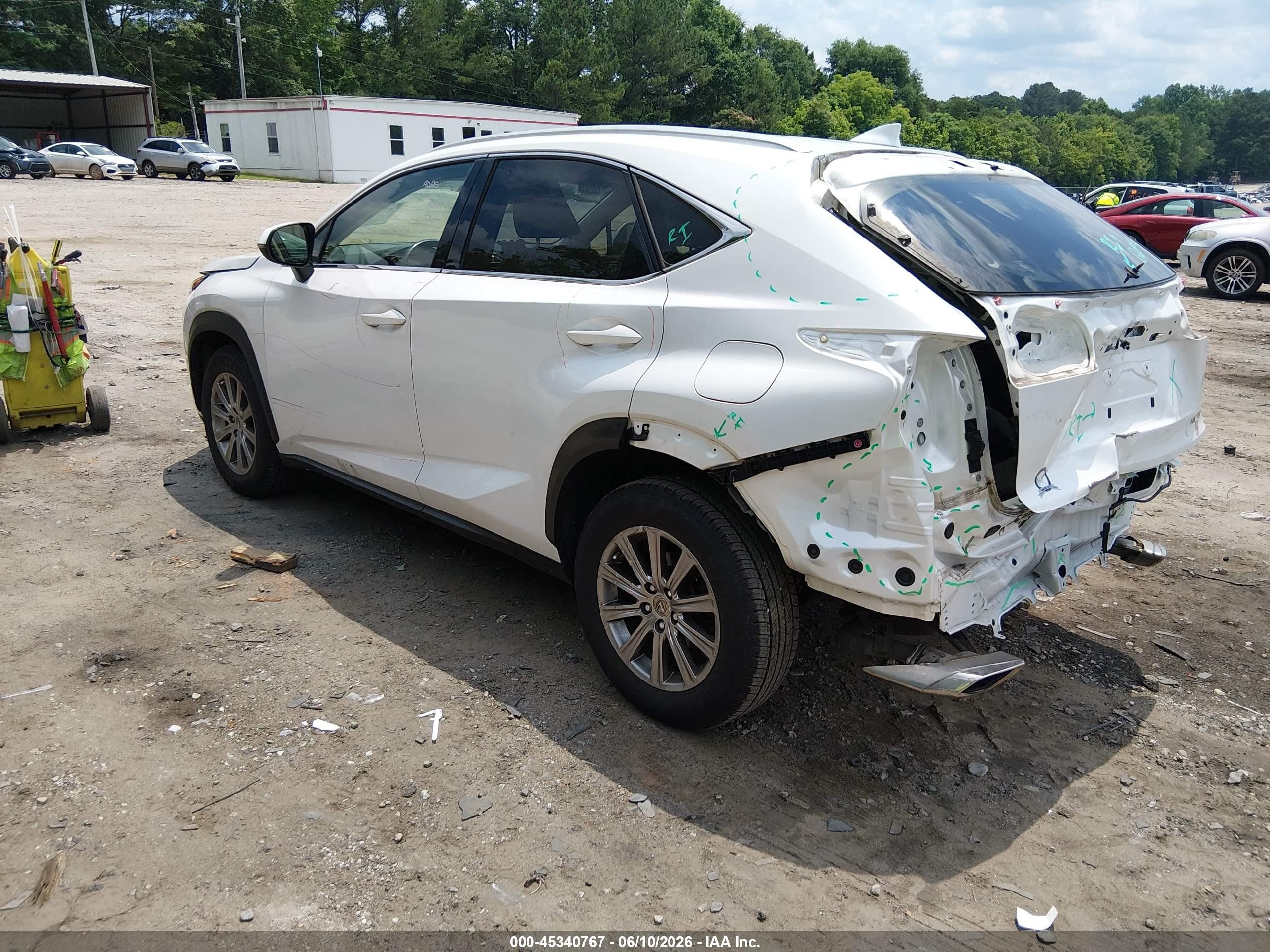 2015 Lexus Nx 200t   White vin: JTJYARBZ9F2016434