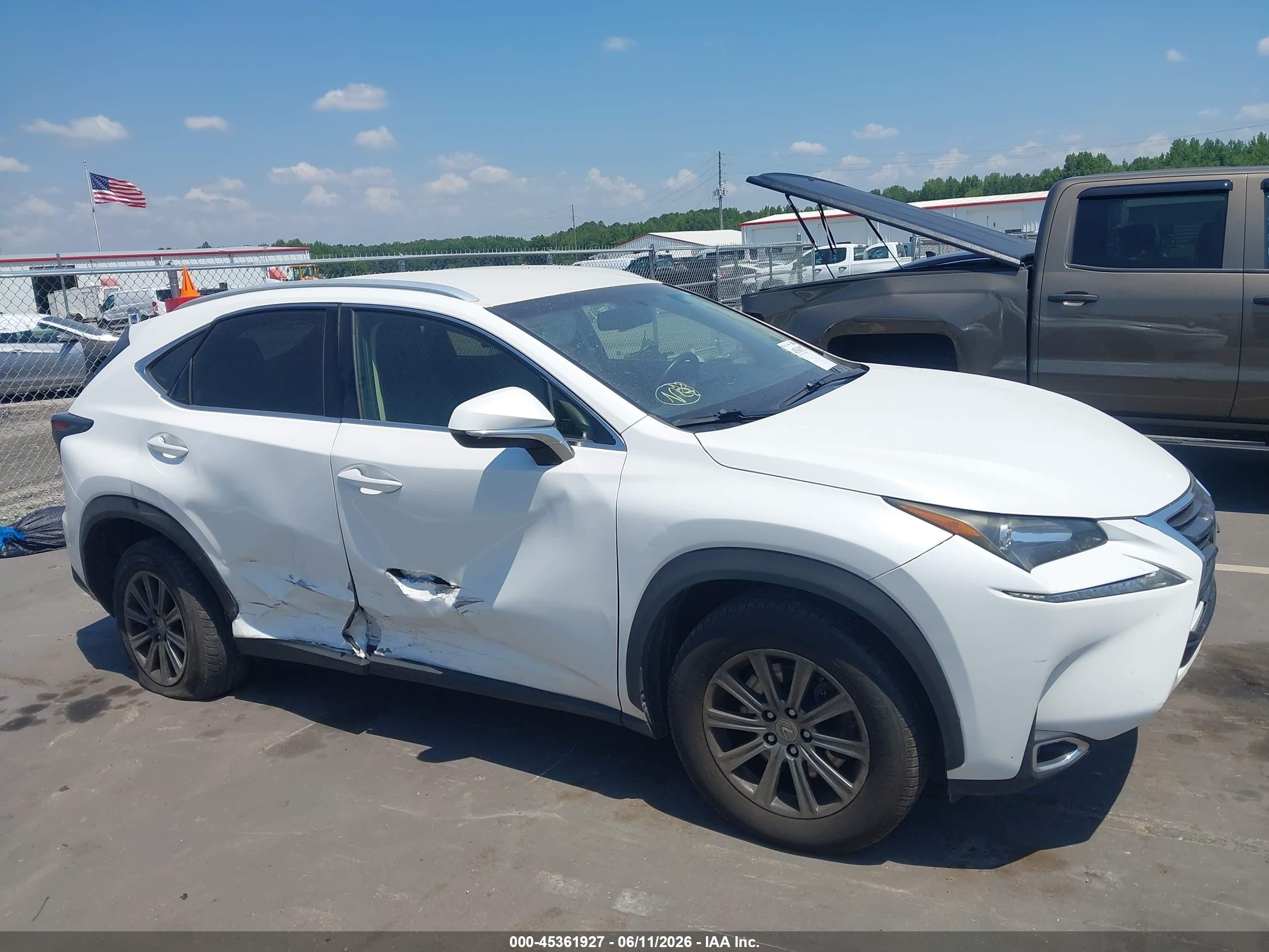 2016 Lexus Nx 200t White vin: JTJYARBZ9G2022462