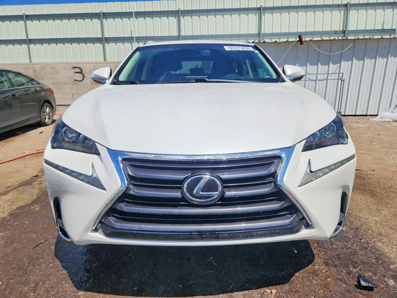 2015 Lexus Nx 200t White vin: JTJYARBZXF2006480