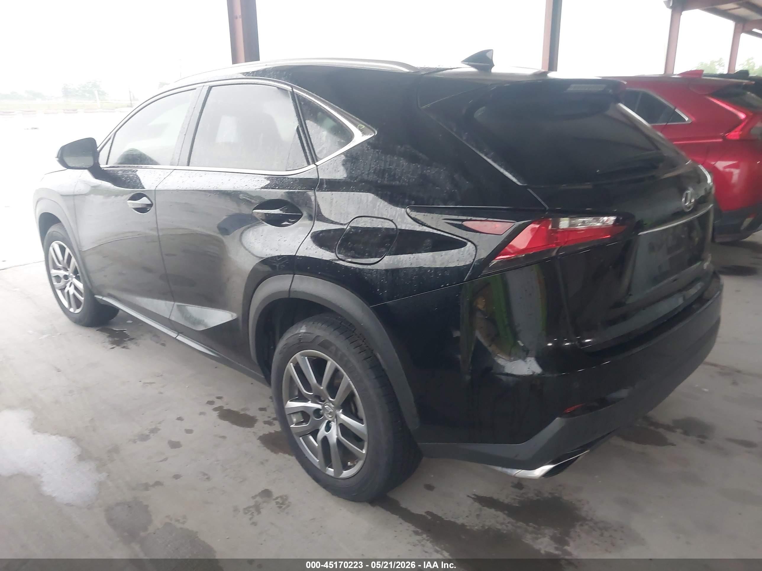 2016 Lexus Nx 200t Black vin: JTJYARBZXG2045944