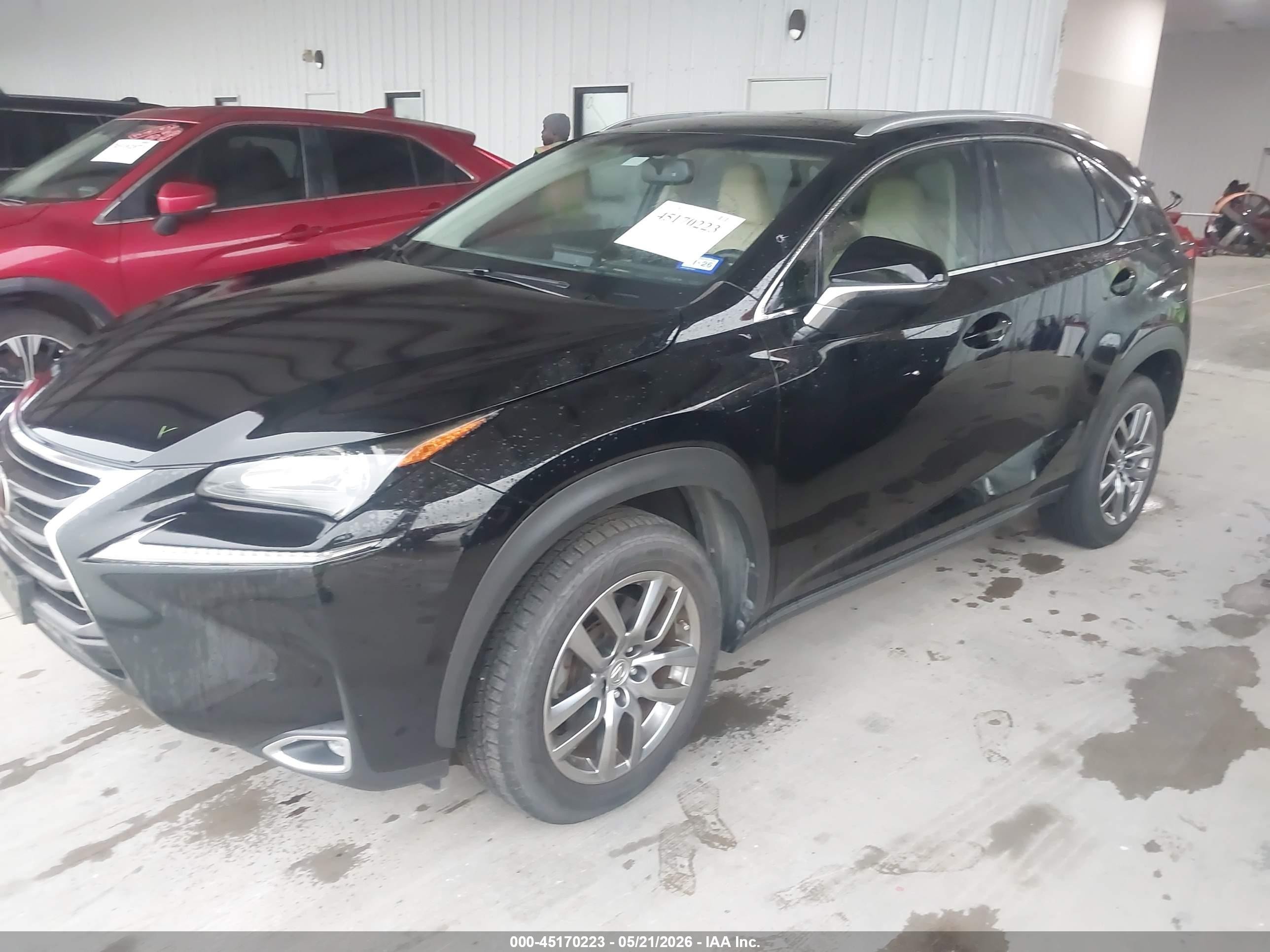 2016 Lexus Nx 200t Black vin: JTJYARBZXG2045944
