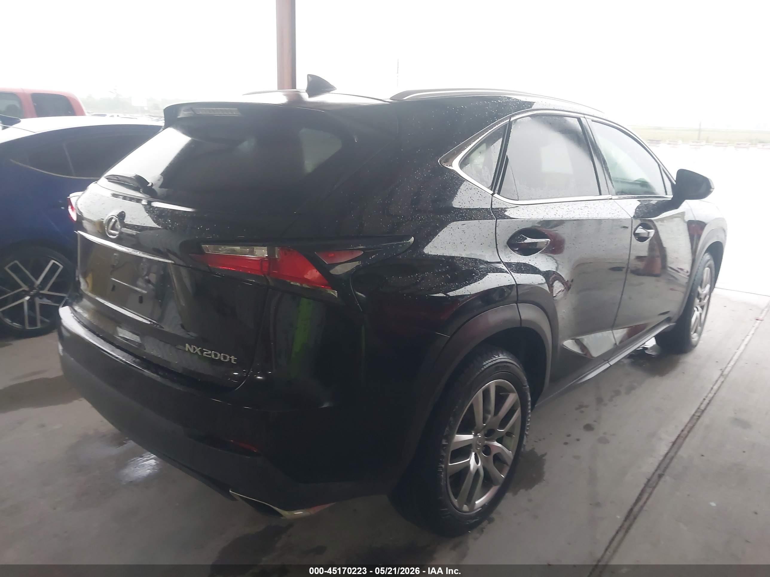 2016 Lexus Nx 200t Black vin: JTJYARBZXG2045944