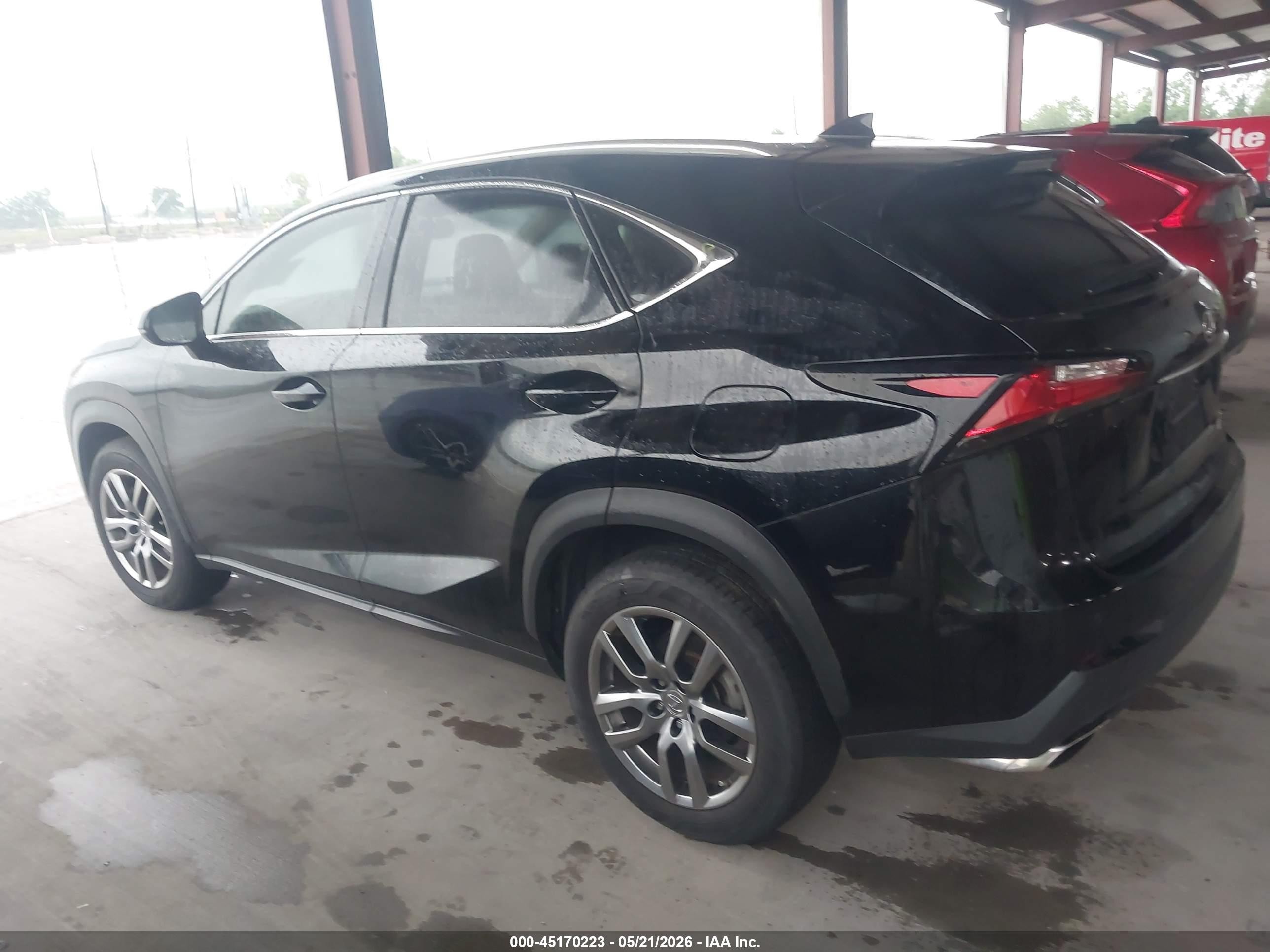 2016 Lexus Nx 200t Black vin: JTJYARBZXG2045944
