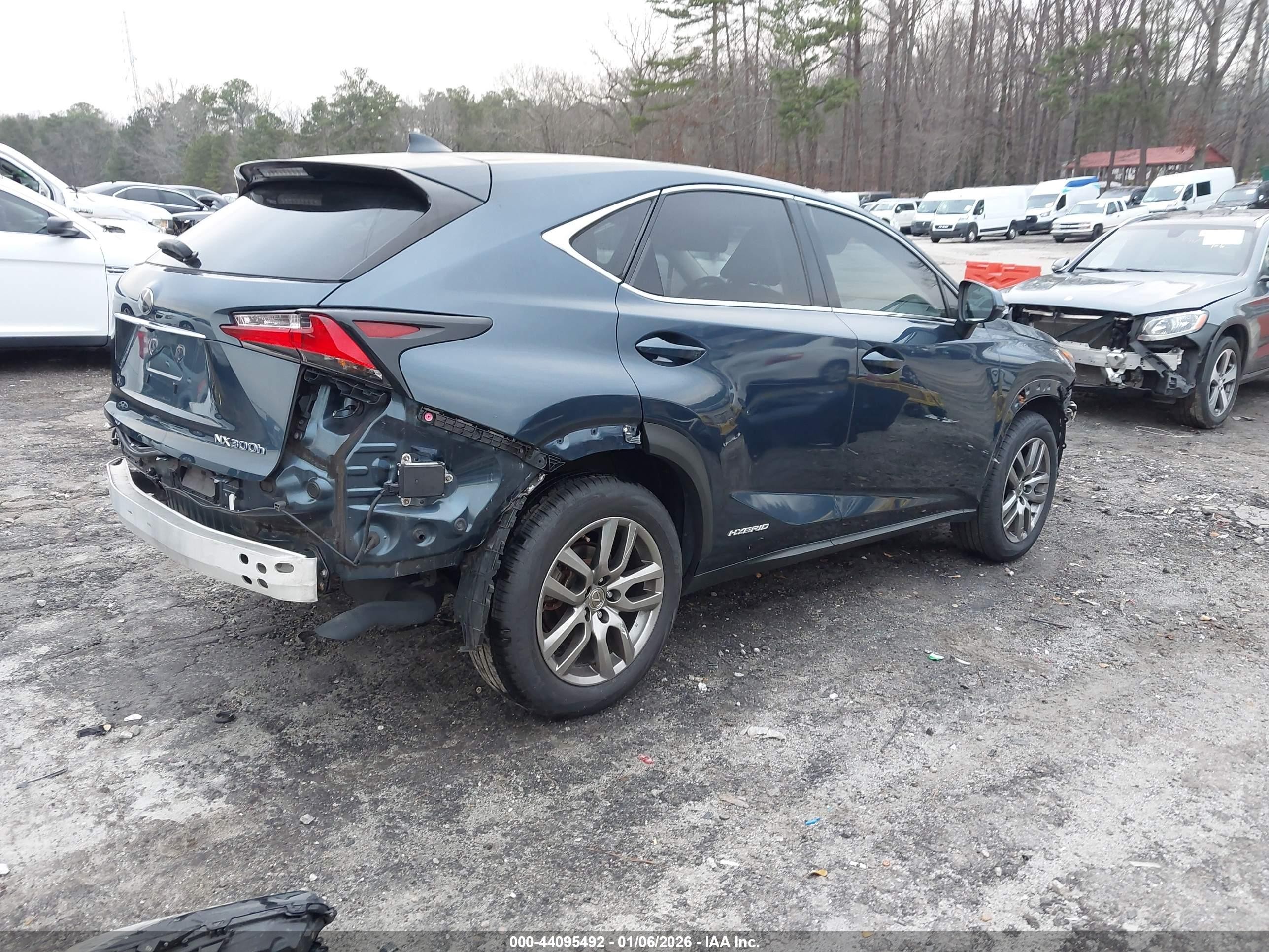 2015 Lexus Nx 300h Blue vin: JTJYWRBZ2F2009066