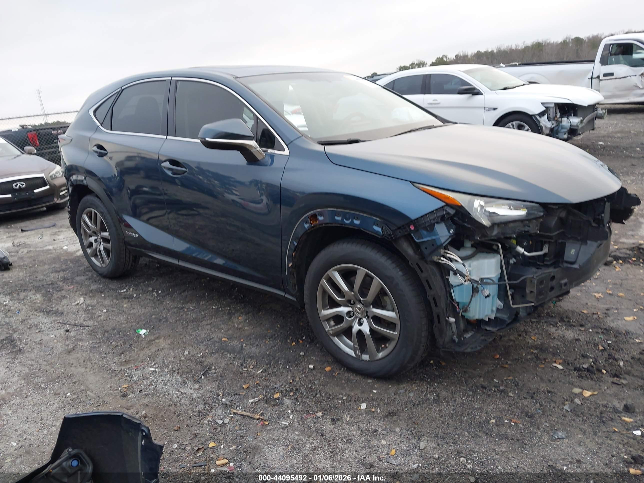 2015 Lexus Nx 300h Blue vin: JTJYWRBZ2F2009066