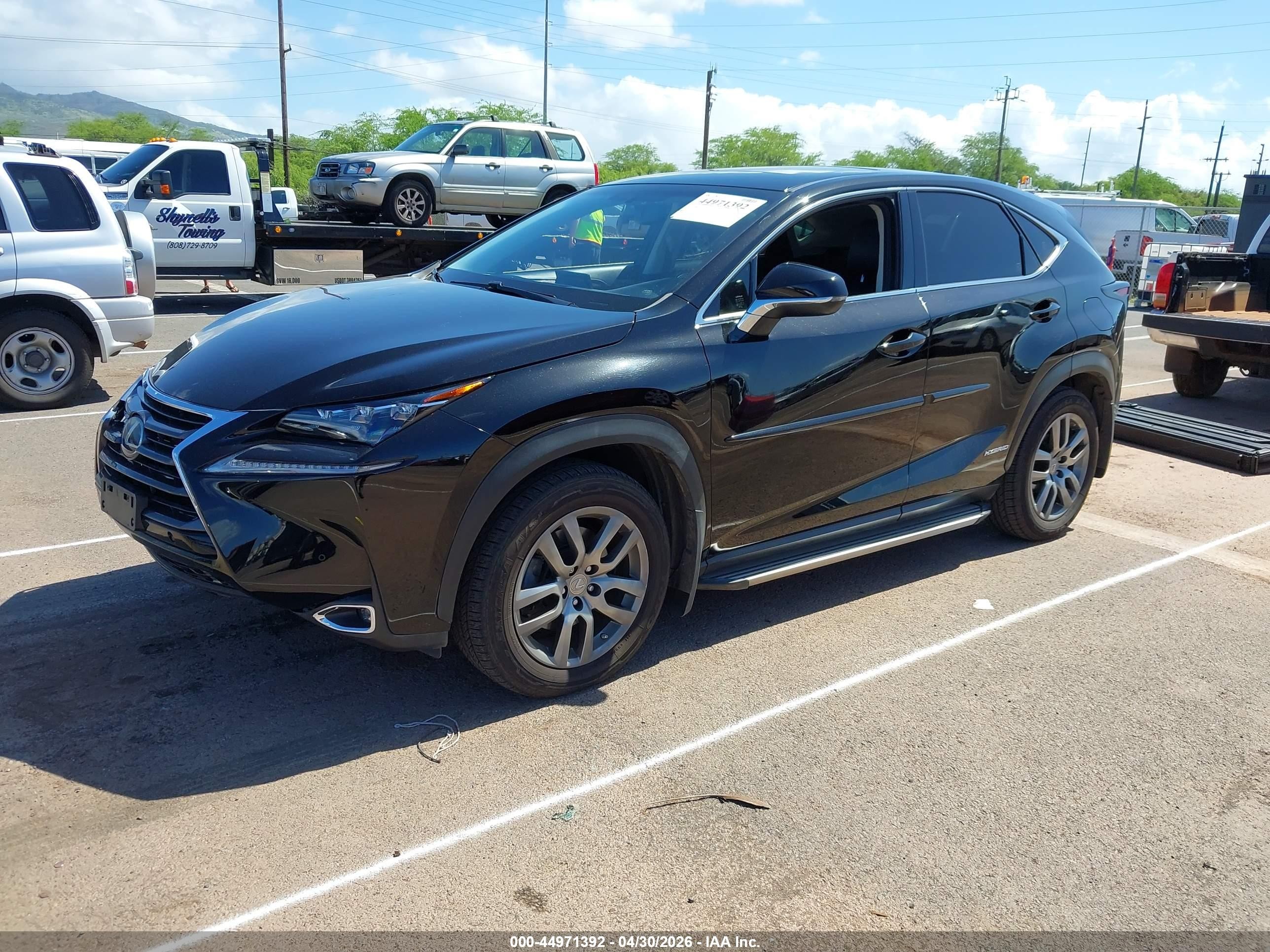 2015 Lexus Nx 300h   Black vin: JTJYWRBZ5F2007067