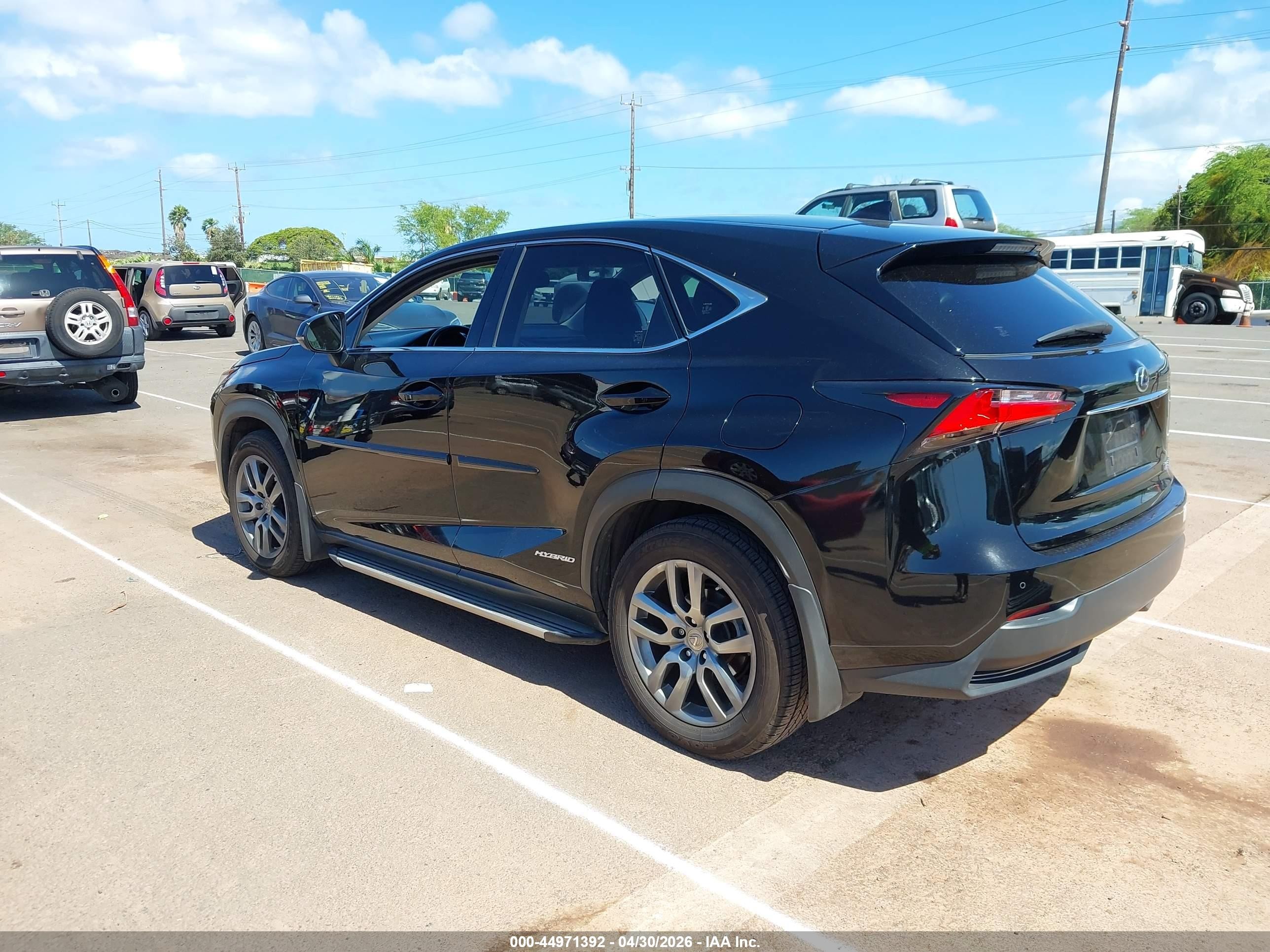 2015 Lexus Nx 300h   Black vin: JTJYWRBZ5F2007067
