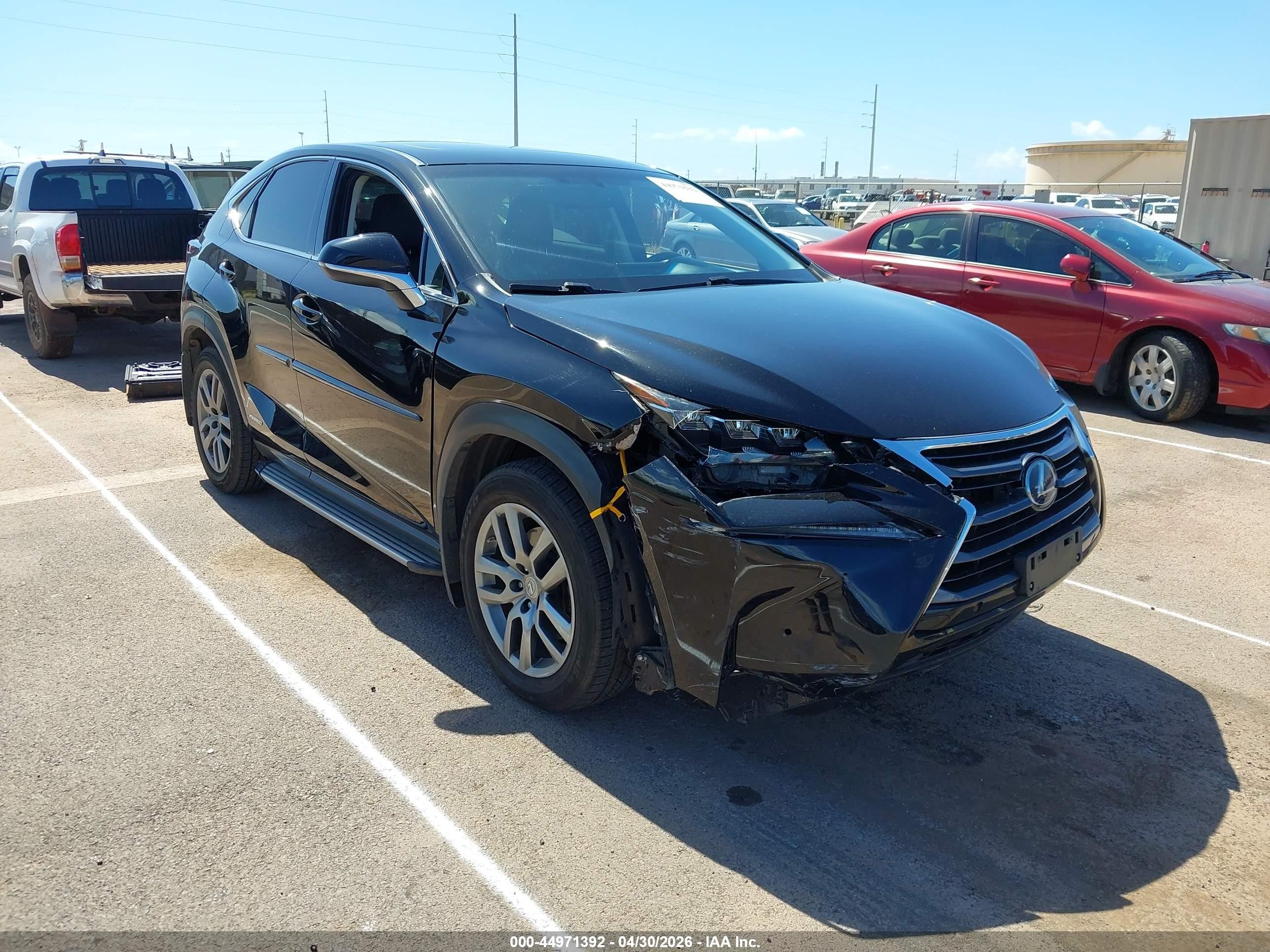 2015 Lexus Nx 300h   Black vin: JTJYWRBZ5F2007067