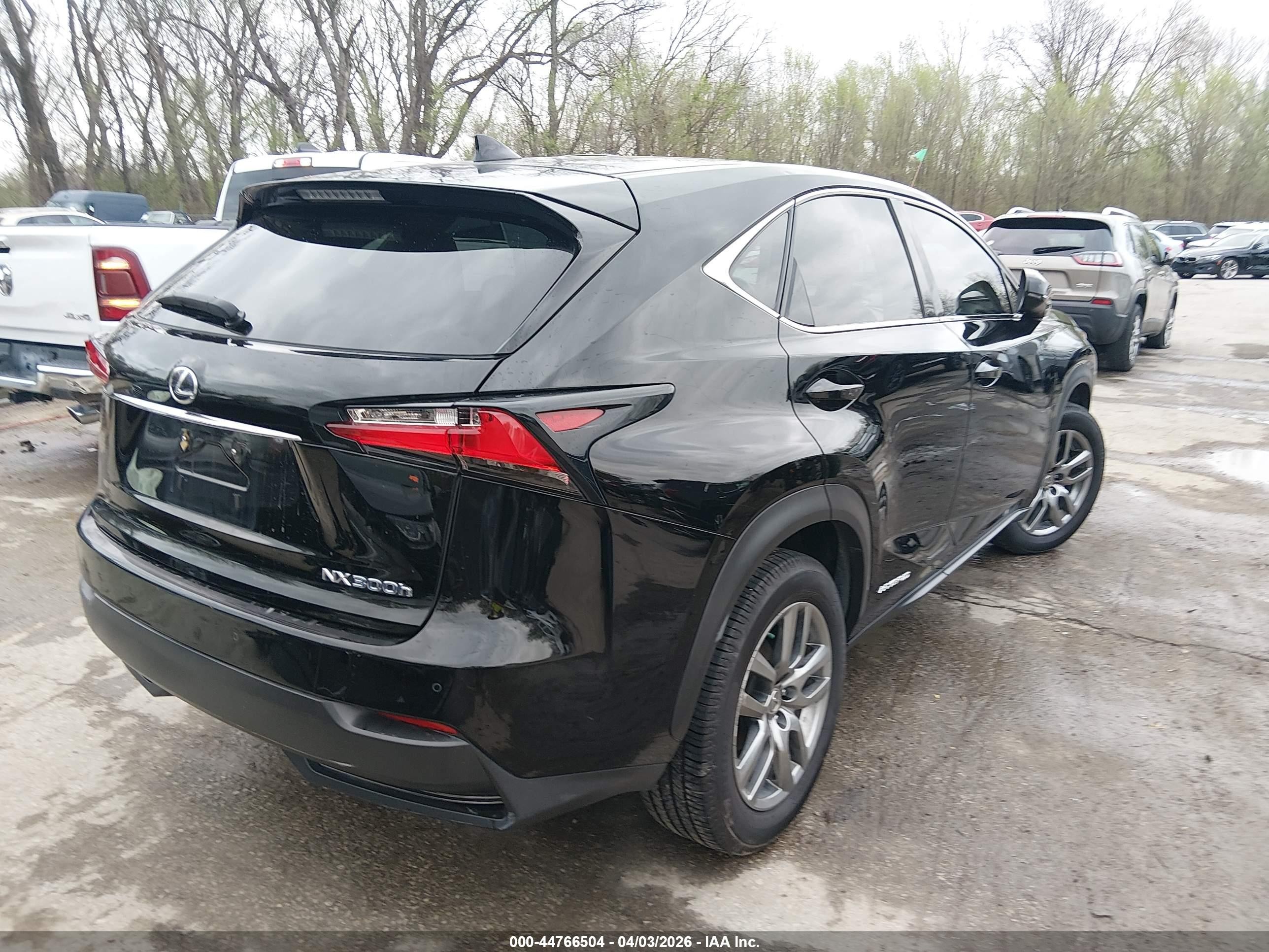 2015 Lexus Nx 300h   Черный vin: JTJYWRBZ6F2007790