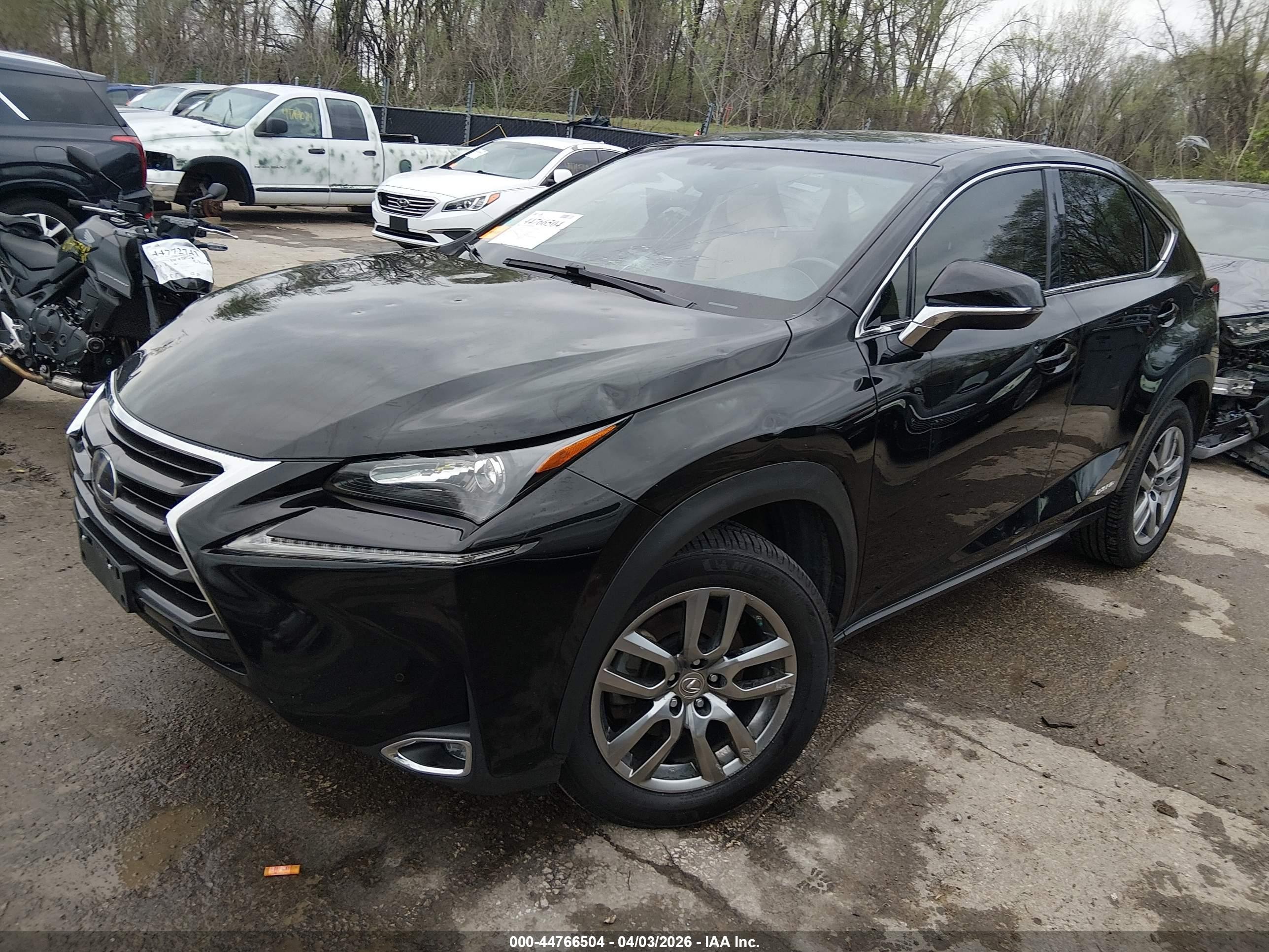2015 Lexus Nx 300h   Черный vin: JTJYWRBZ6F2007790