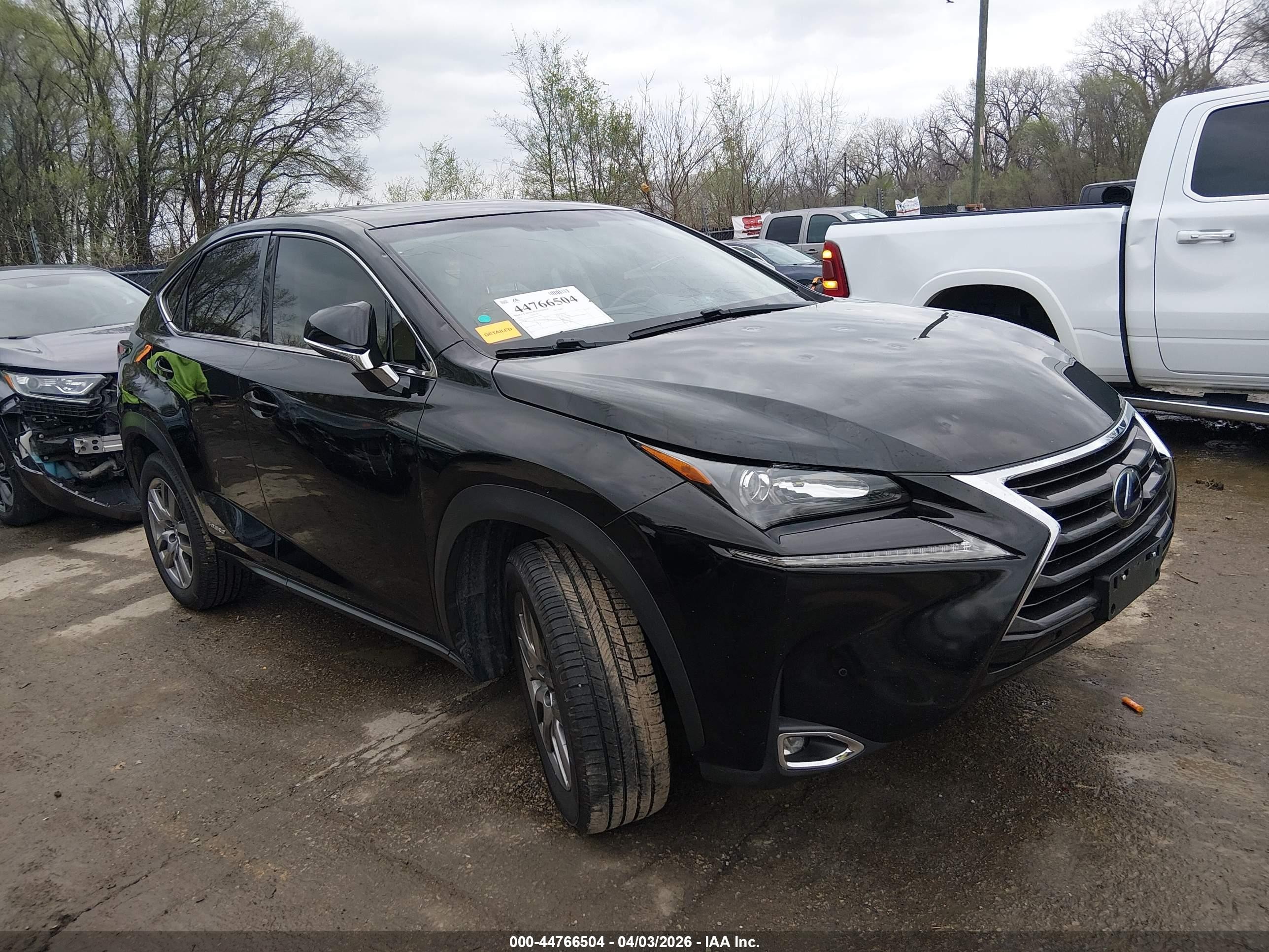 2015 Lexus Nx 300h   Black vin: JTJYWRBZ6F2007790
