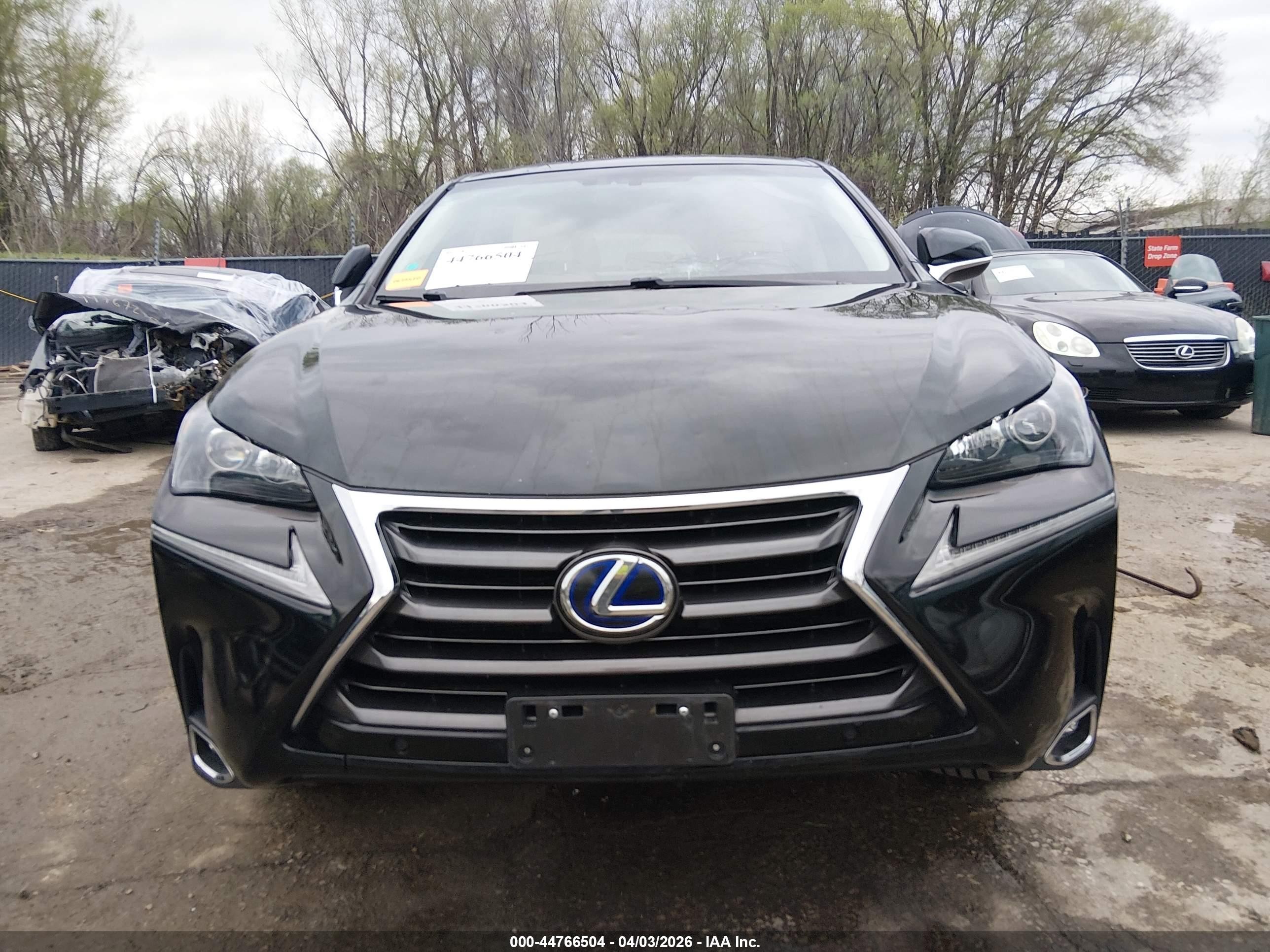 2015 Lexus Nx 300h   Черный vin: JTJYWRBZ6F2007790