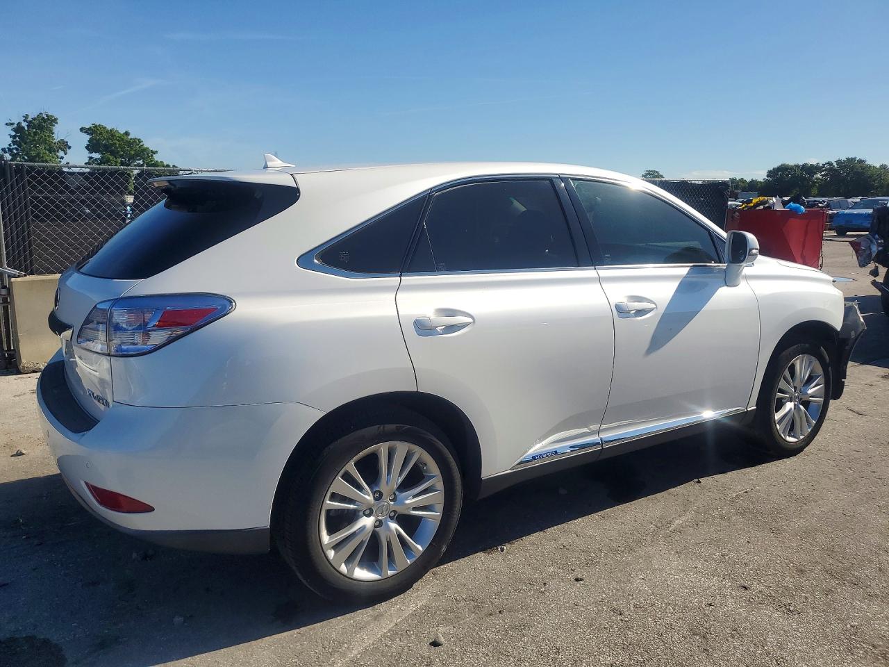 2010 Lexus Rx 450h White vin: JTJZB1BA0A2000466
