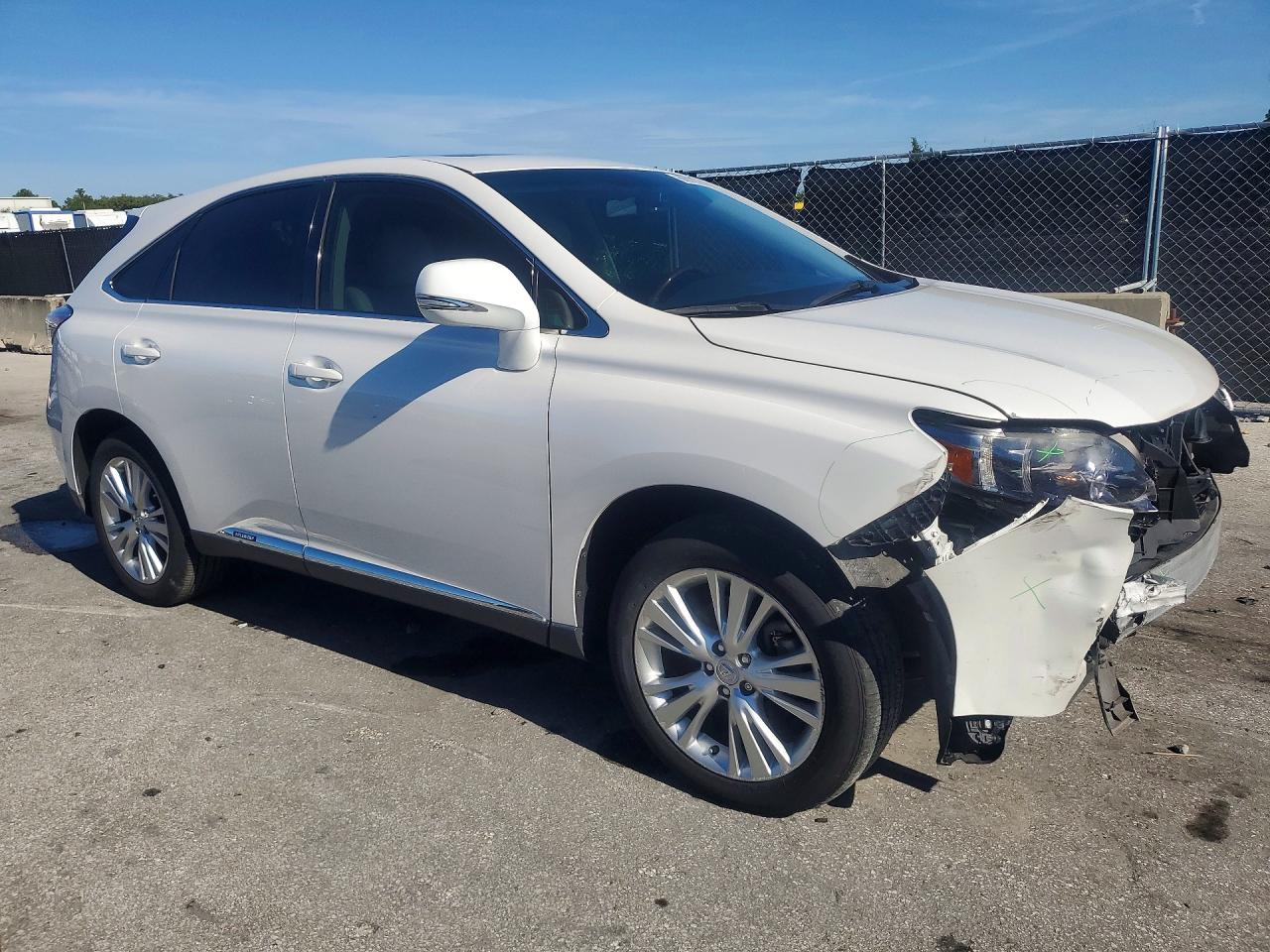2010 Lexus Rx 450h White vin: JTJZB1BA0A2000466