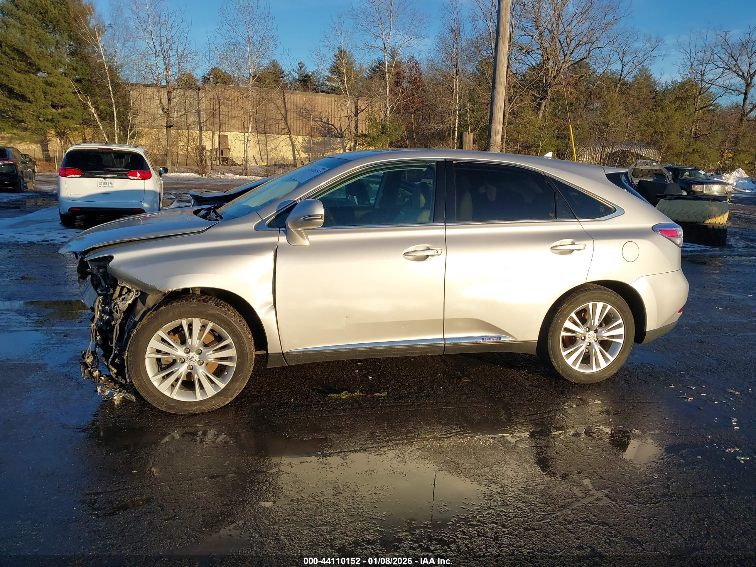 2010 Lexus Rx 450h   Silver vin: JTJZB1BA0A2001942