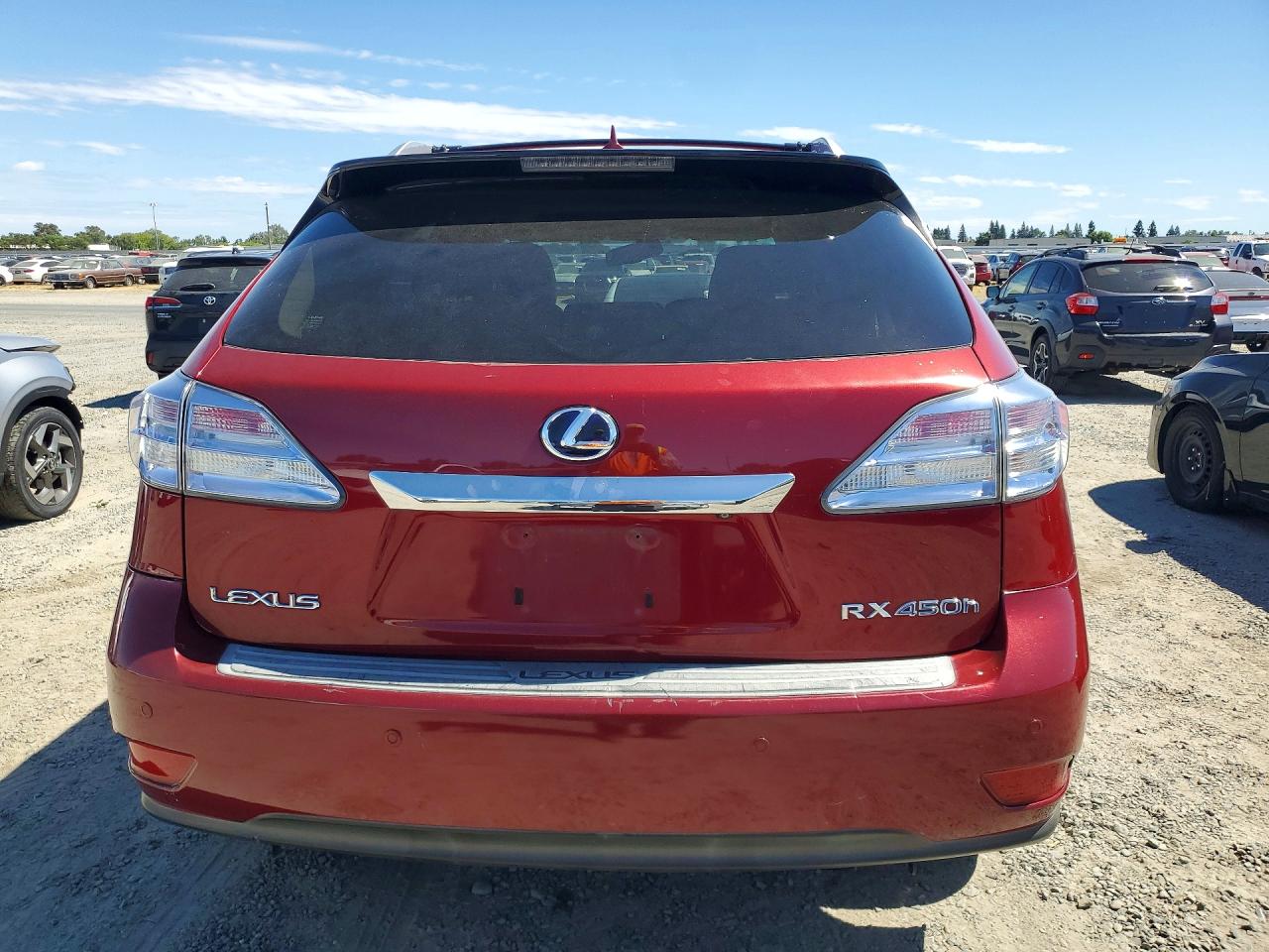 2010 Lexus Rx 450h Red vin: JTJZB1BA0A2002170
