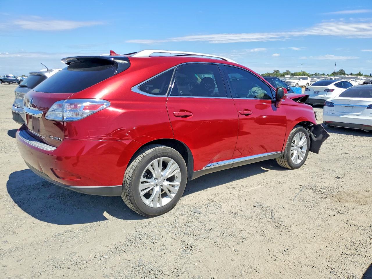 2010 Lexus Rx 450h Red vin: JTJZB1BA0A2002170