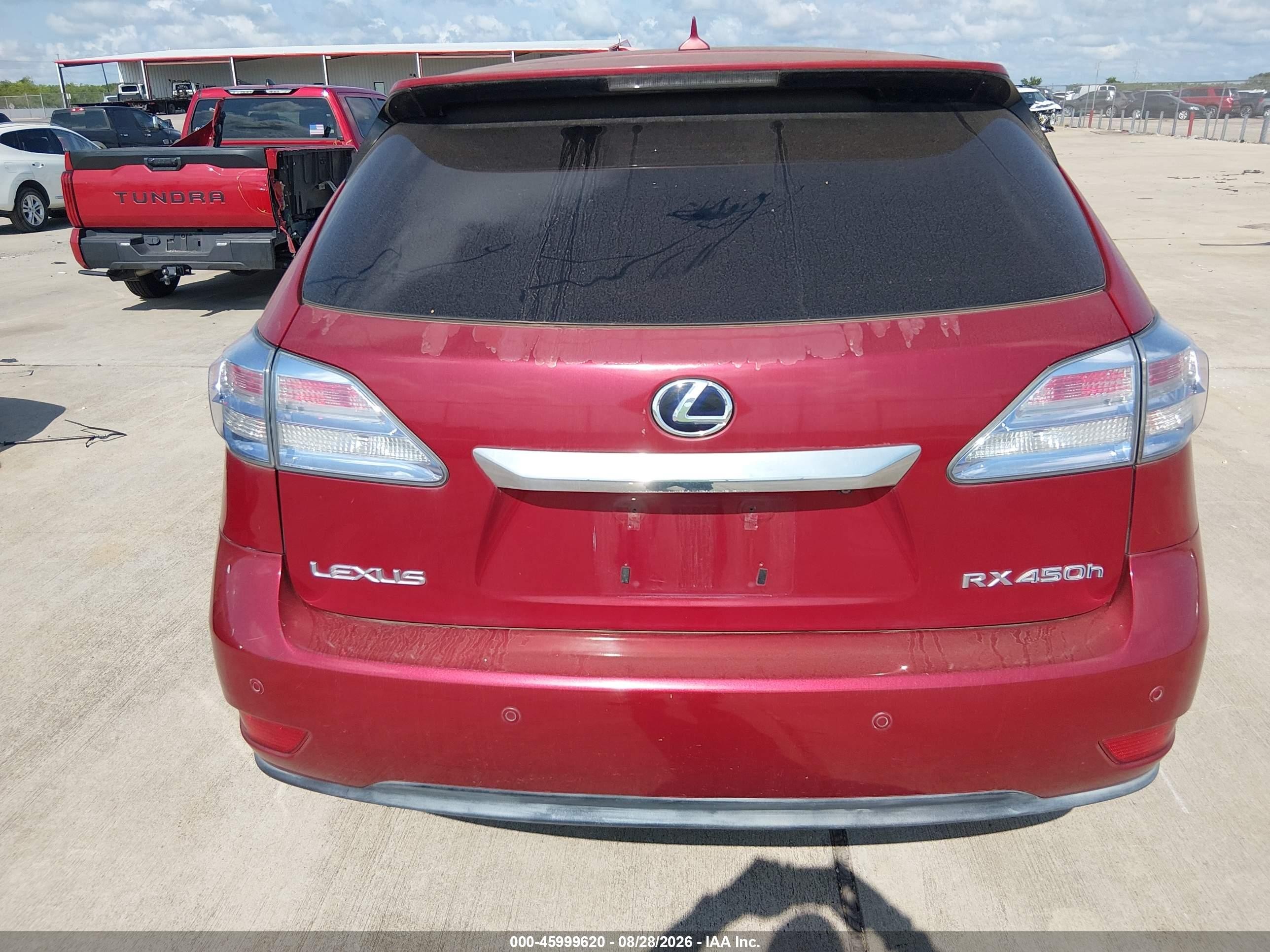 2010 Lexus Rx 450h   Темно-бордовый vin: JTJZB1BA0A2002900