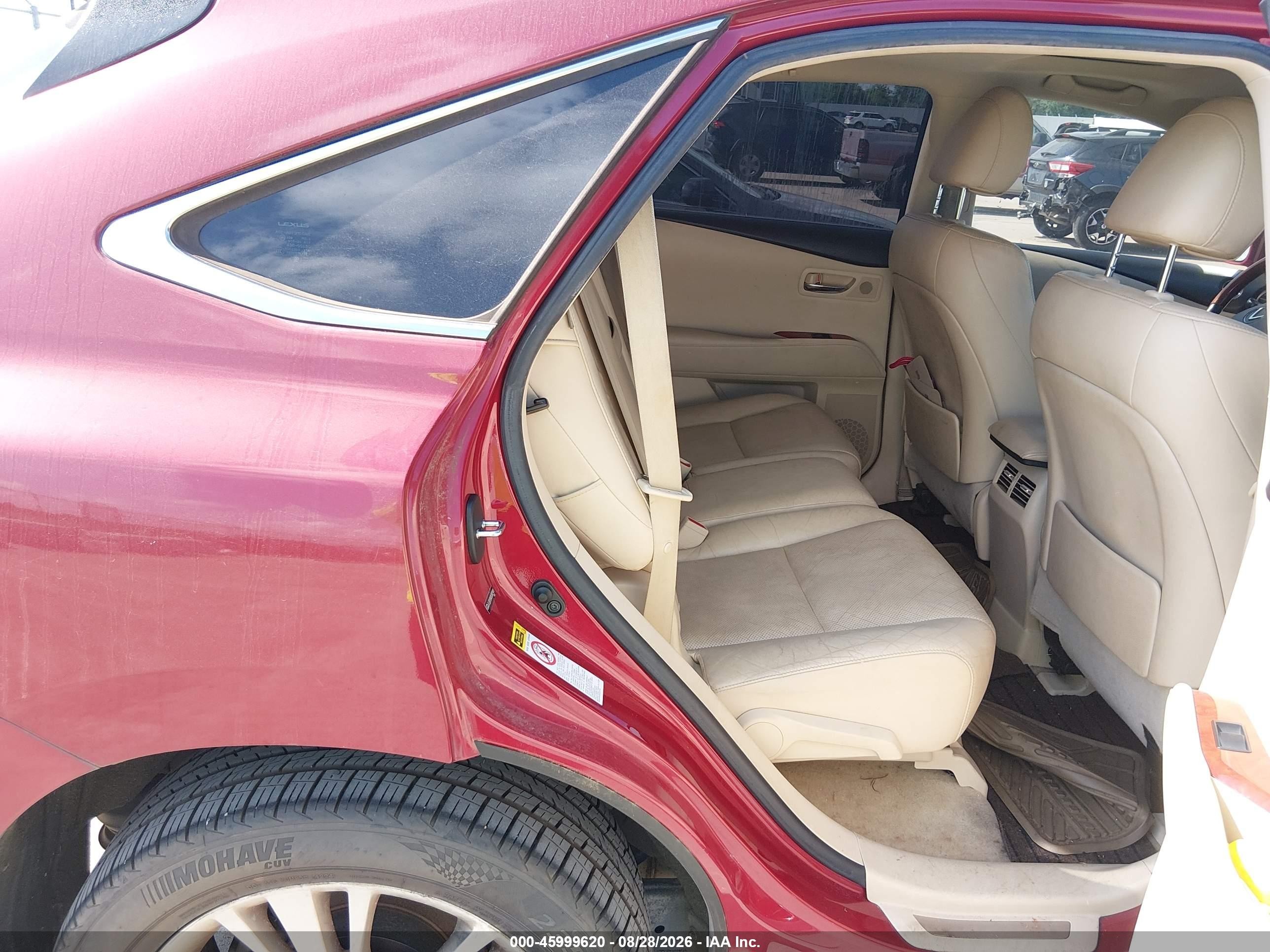 2010 Lexus Rx 450h   Темно-бордовый vin: JTJZB1BA0A2002900