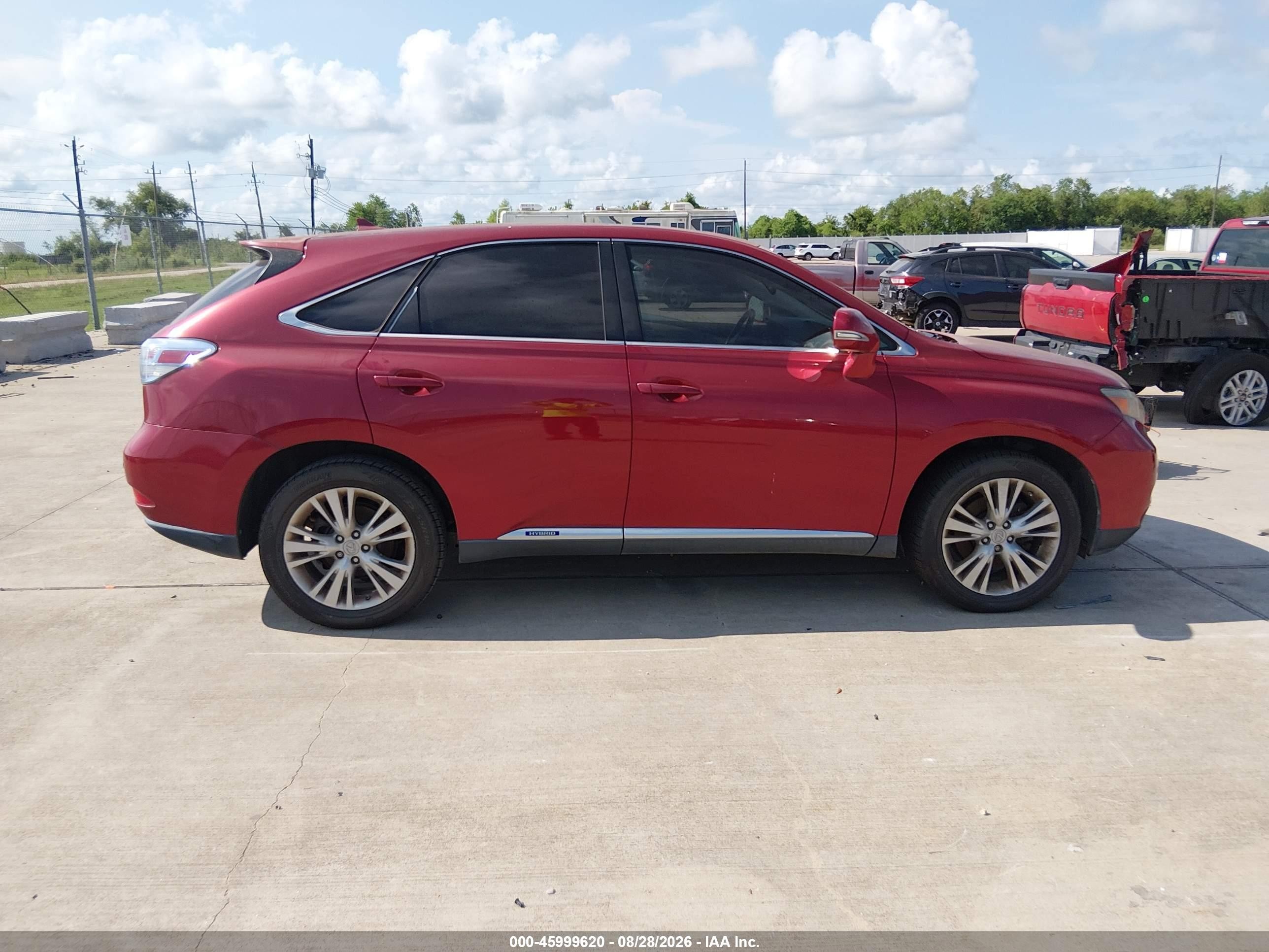 2010 Lexus Rx 450h   Темно-бордовый vin: JTJZB1BA0A2002900