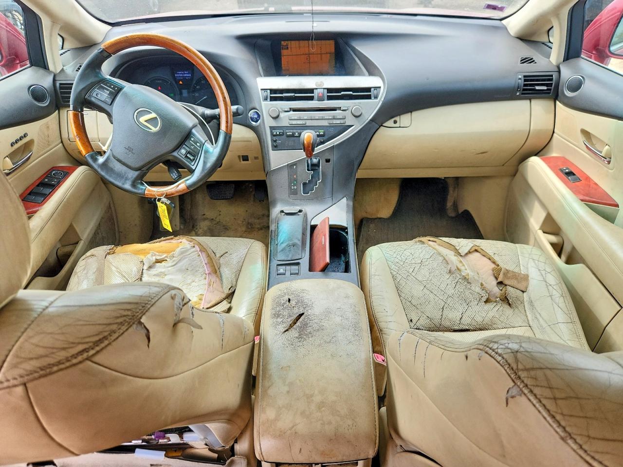 2010 Lexus Rx 450h Красный vin: JTJZB1BA0A2401189