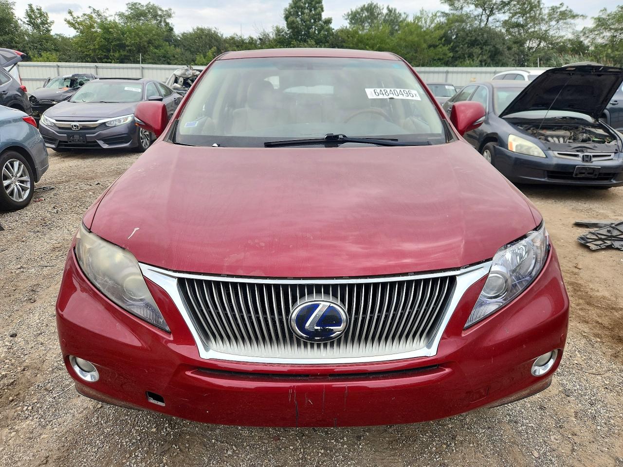 2010 Lexus Rx 450h Красный vin: JTJZB1BA0A2401189