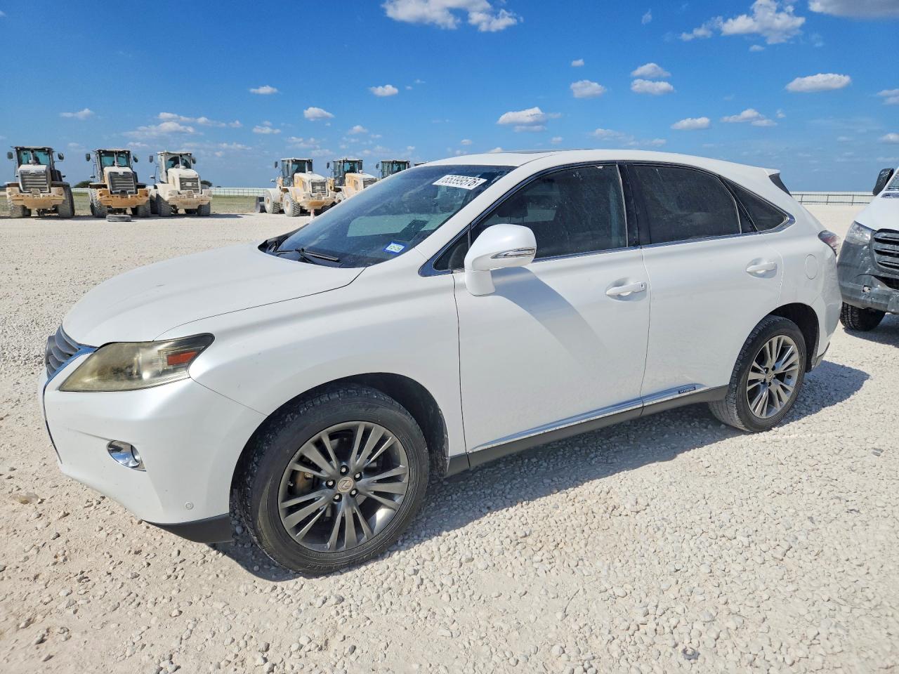 2013 Lexus Rx 450h White vin: JTJZB1BA0D2413069