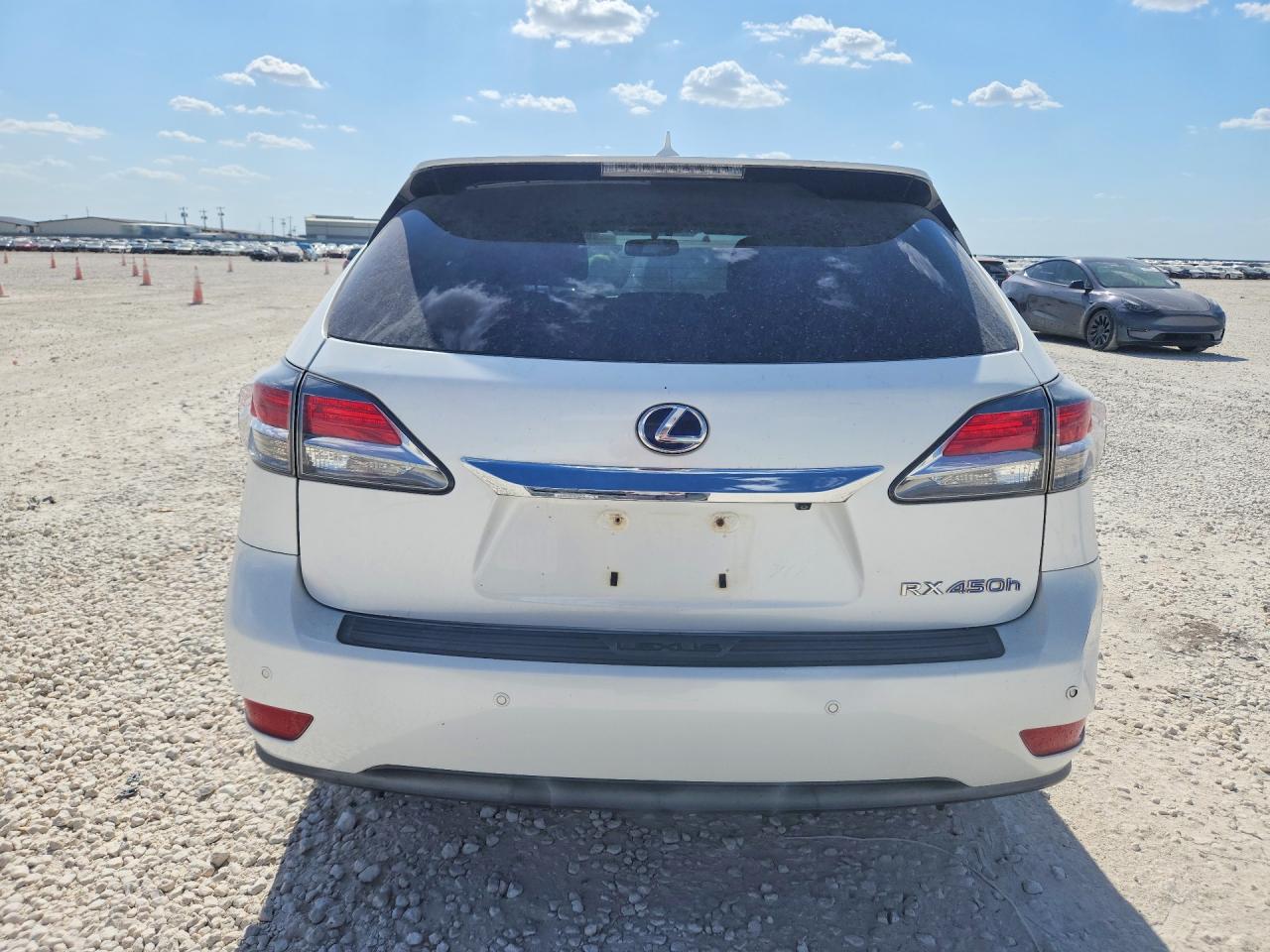 2013 Lexus Rx 450h White vin: JTJZB1BA0D2413069