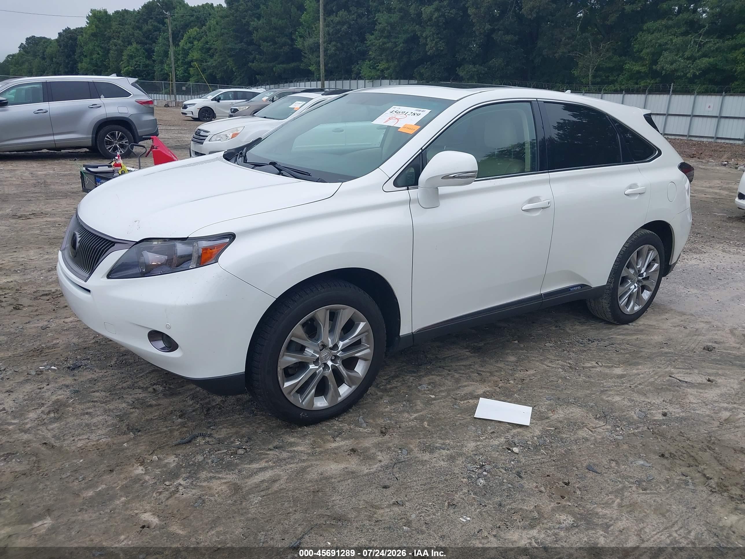 2011 Lexus Rx 450h Белый vin: JTJZB1BA1B2005547