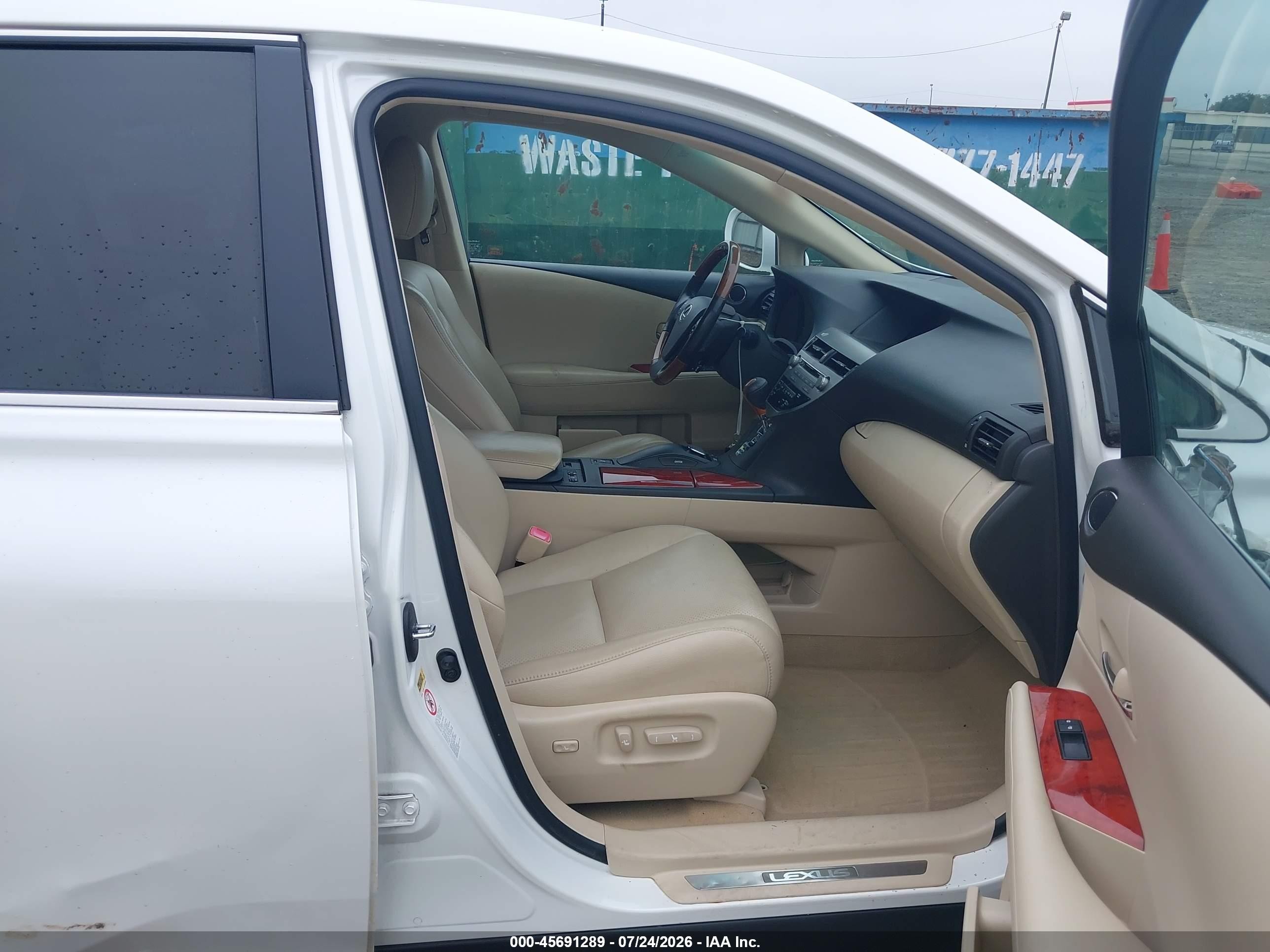 2011 Lexus Rx 450h Белый vin: JTJZB1BA1B2005547