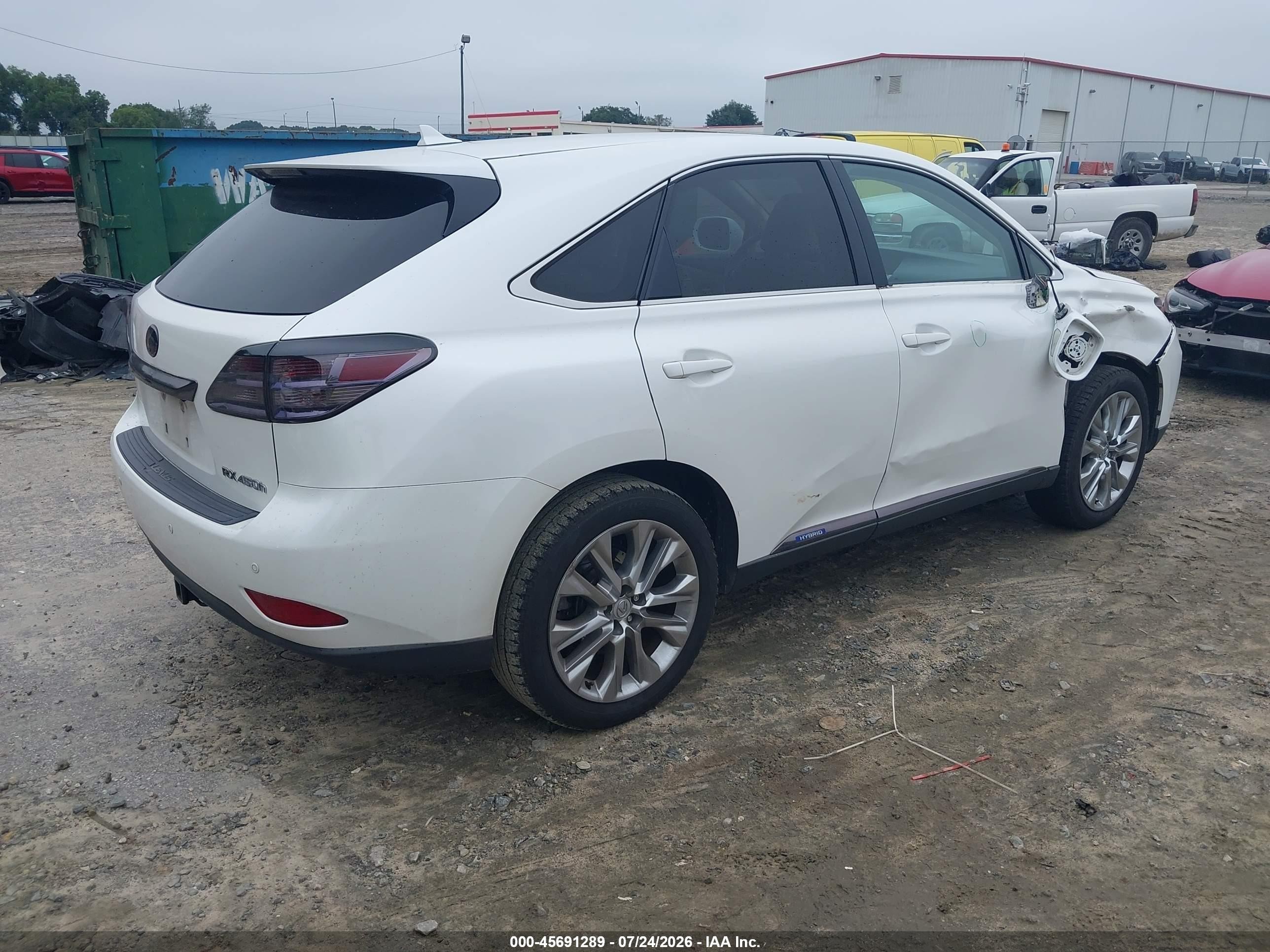 2011 Lexus Rx 450h Белый vin: JTJZB1BA1B2005547