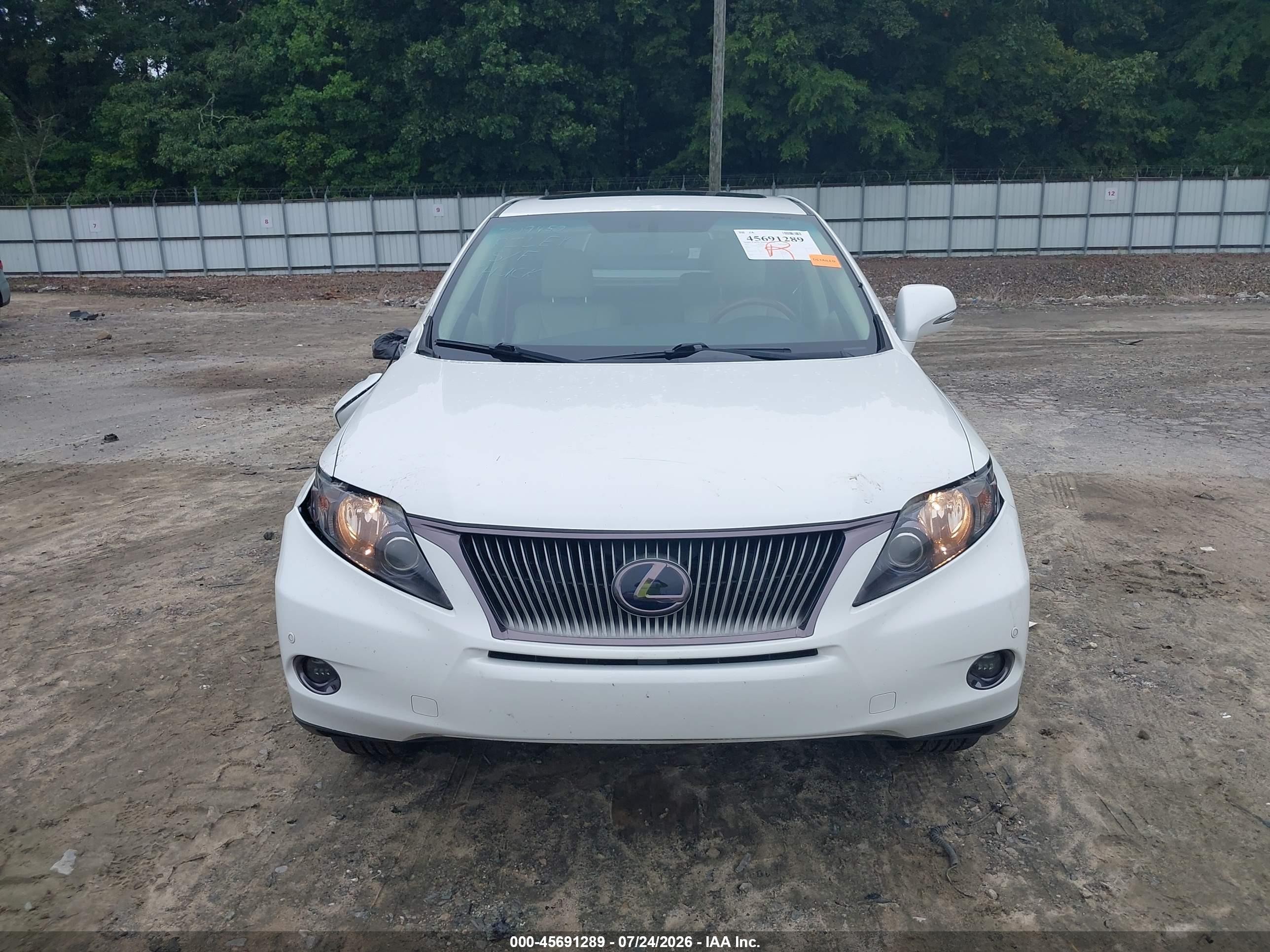 2011 Lexus Rx 450h Белый vin: JTJZB1BA1B2005547