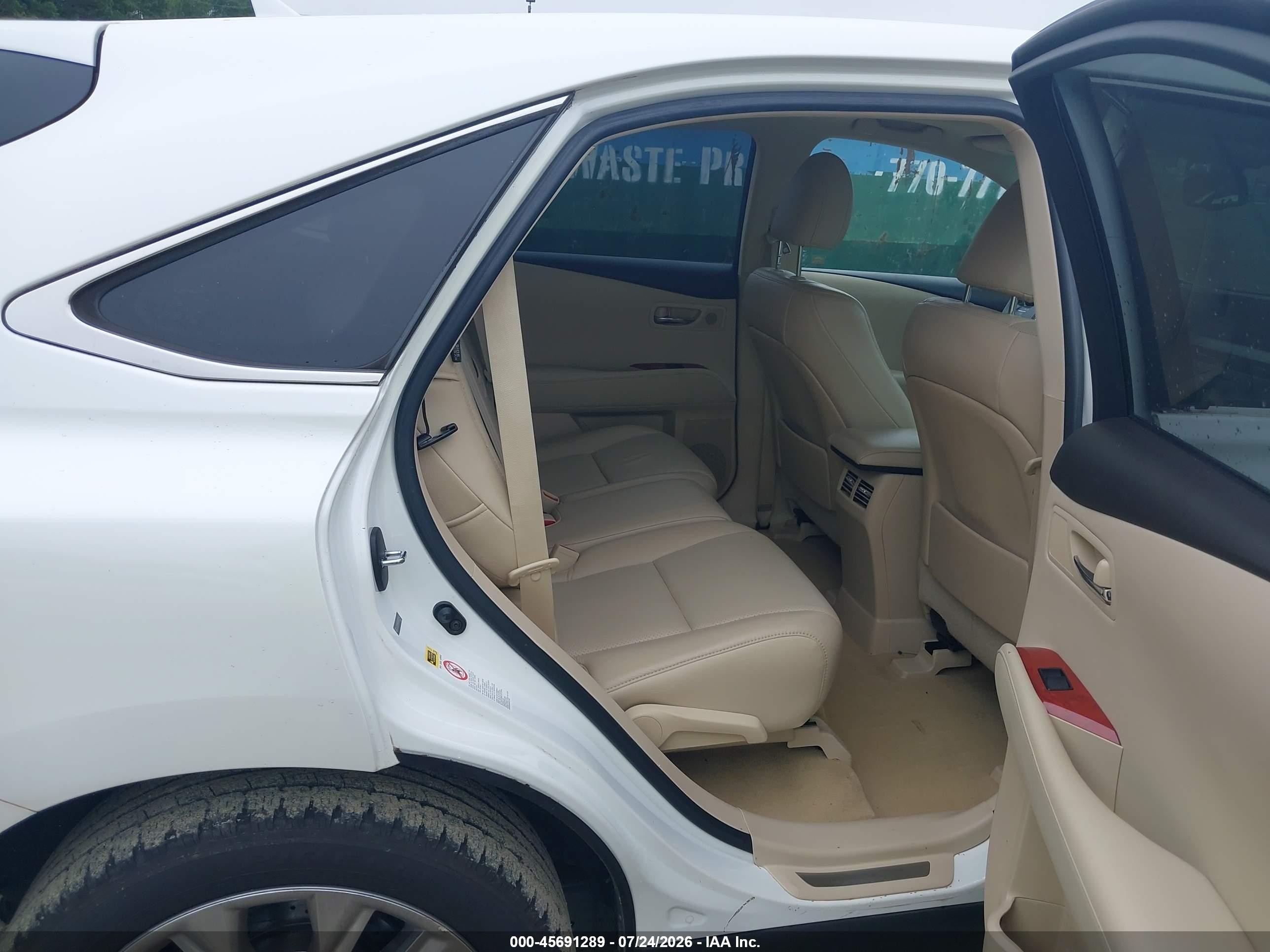 2011 Lexus Rx 450h Белый vin: JTJZB1BA1B2005547