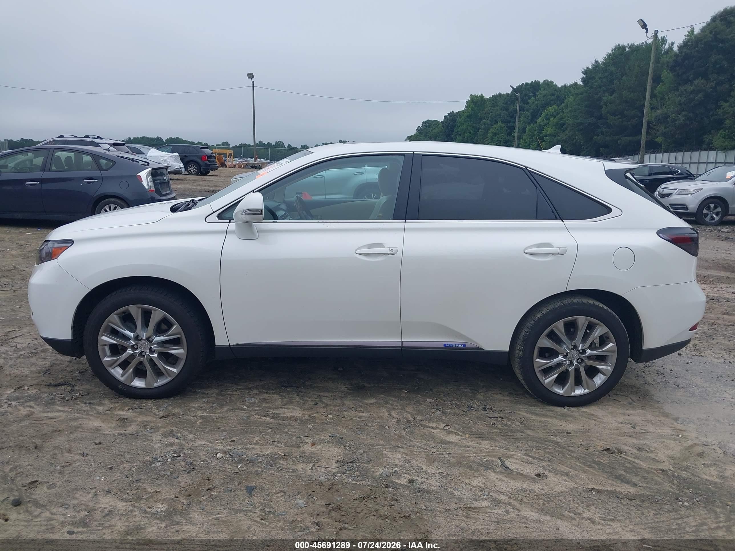 2011 Lexus Rx 450h Белый vin: JTJZB1BA1B2005547