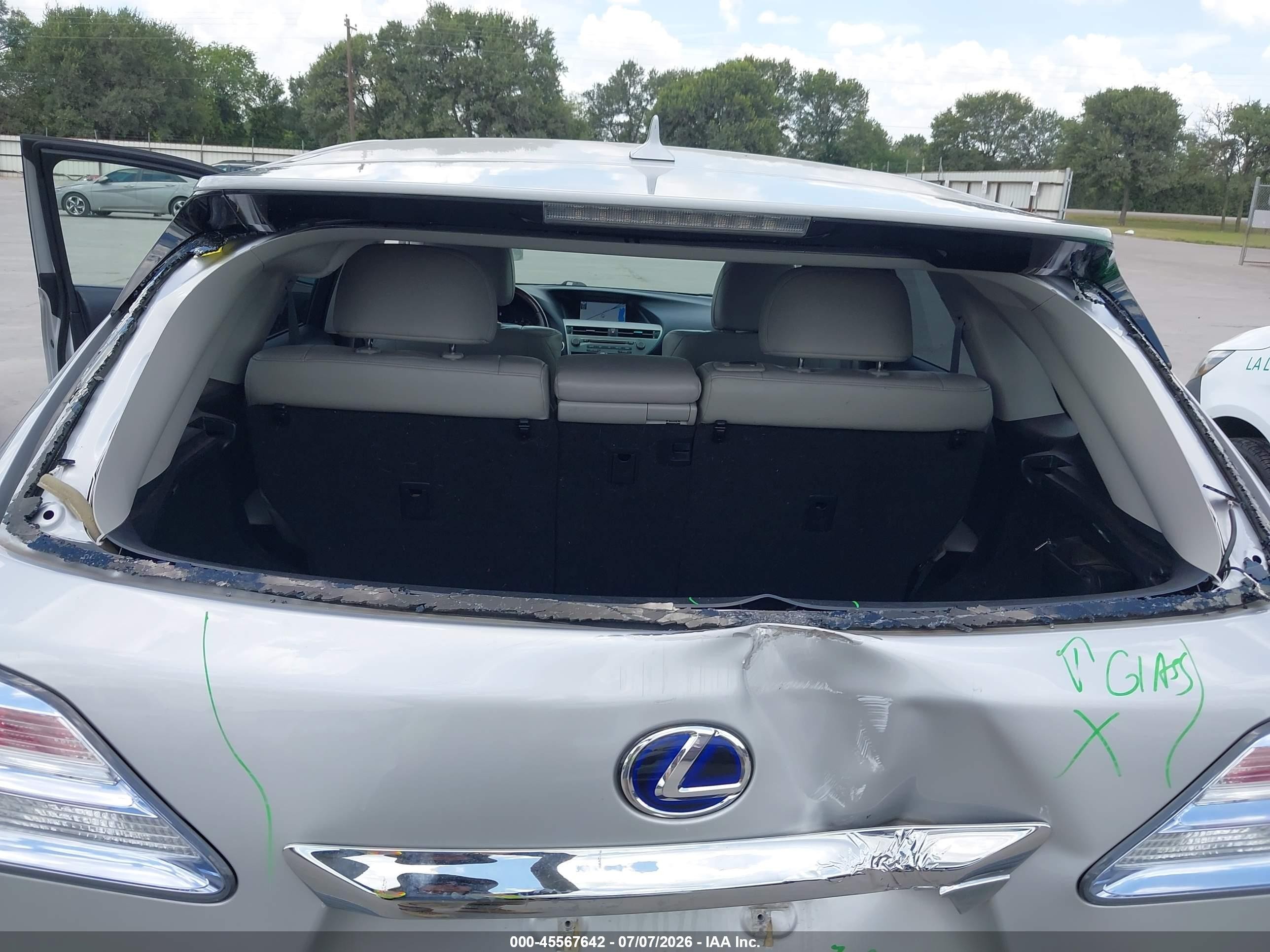 2012 Lexus Rx 450h   Silver vin: JTJZB1BA1C2006246