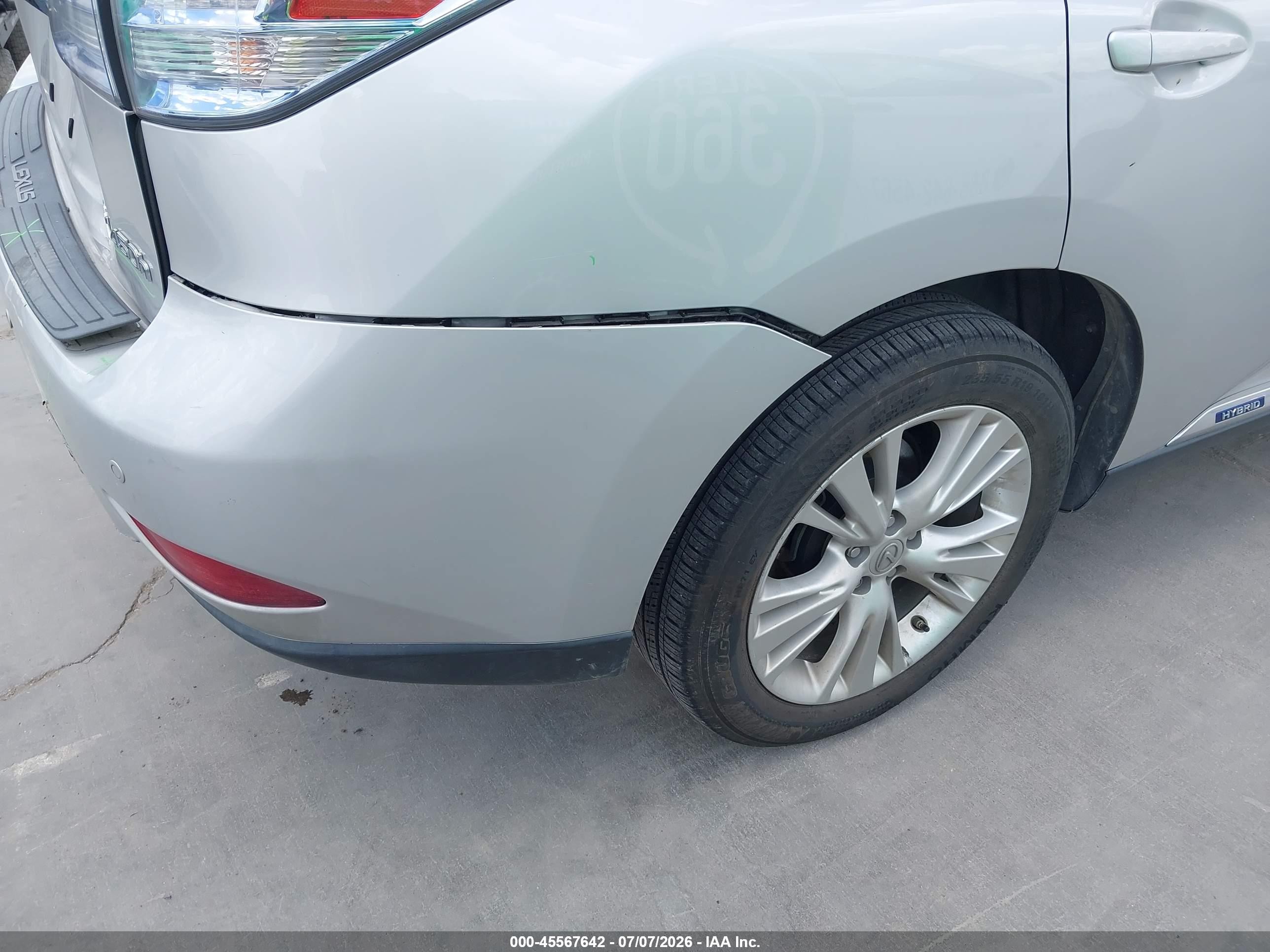 2012 Lexus Rx 450h   Silver vin: JTJZB1BA1C2006246