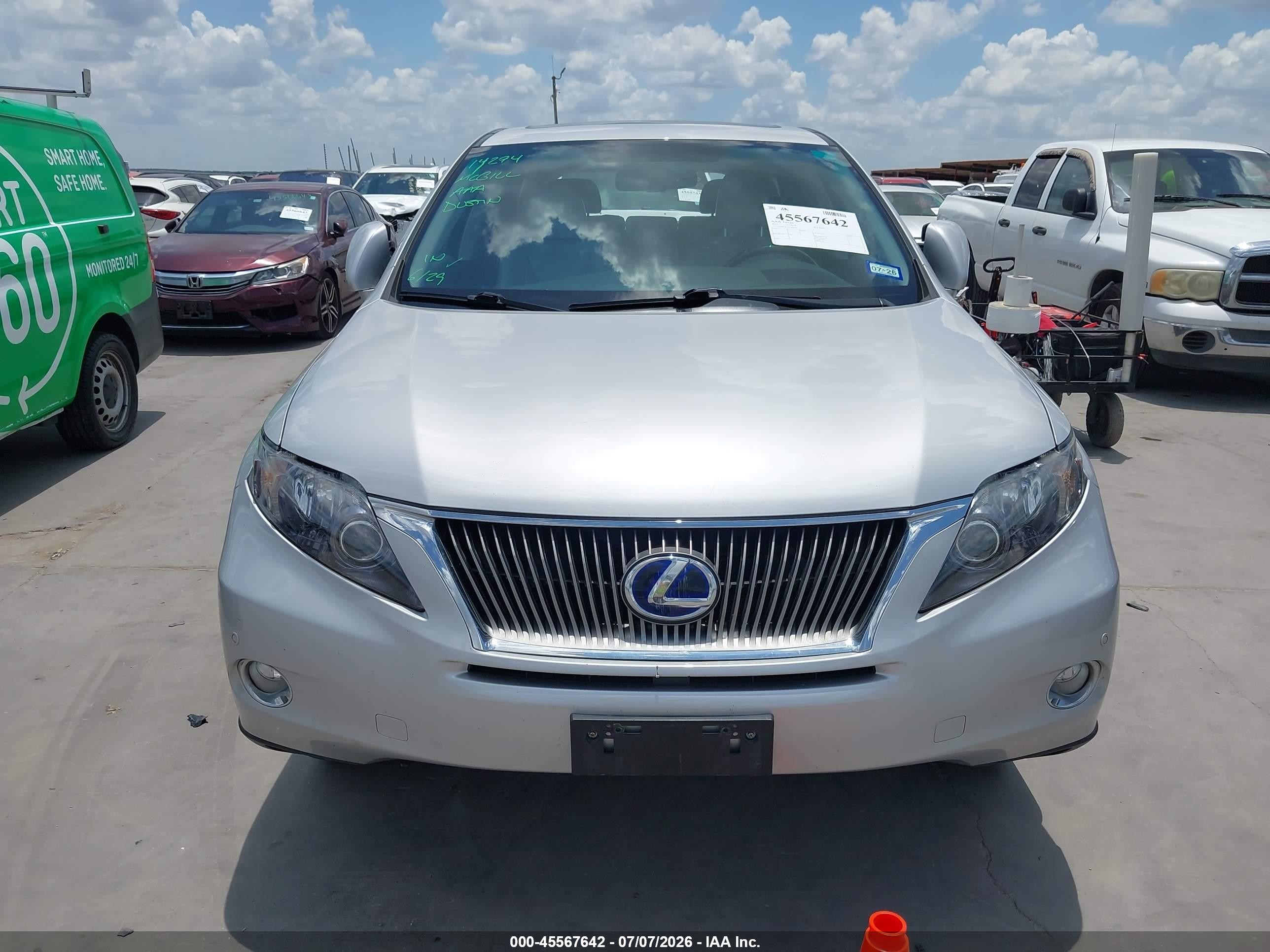 2012 Lexus Rx 450h   Silver vin: JTJZB1BA1C2006246