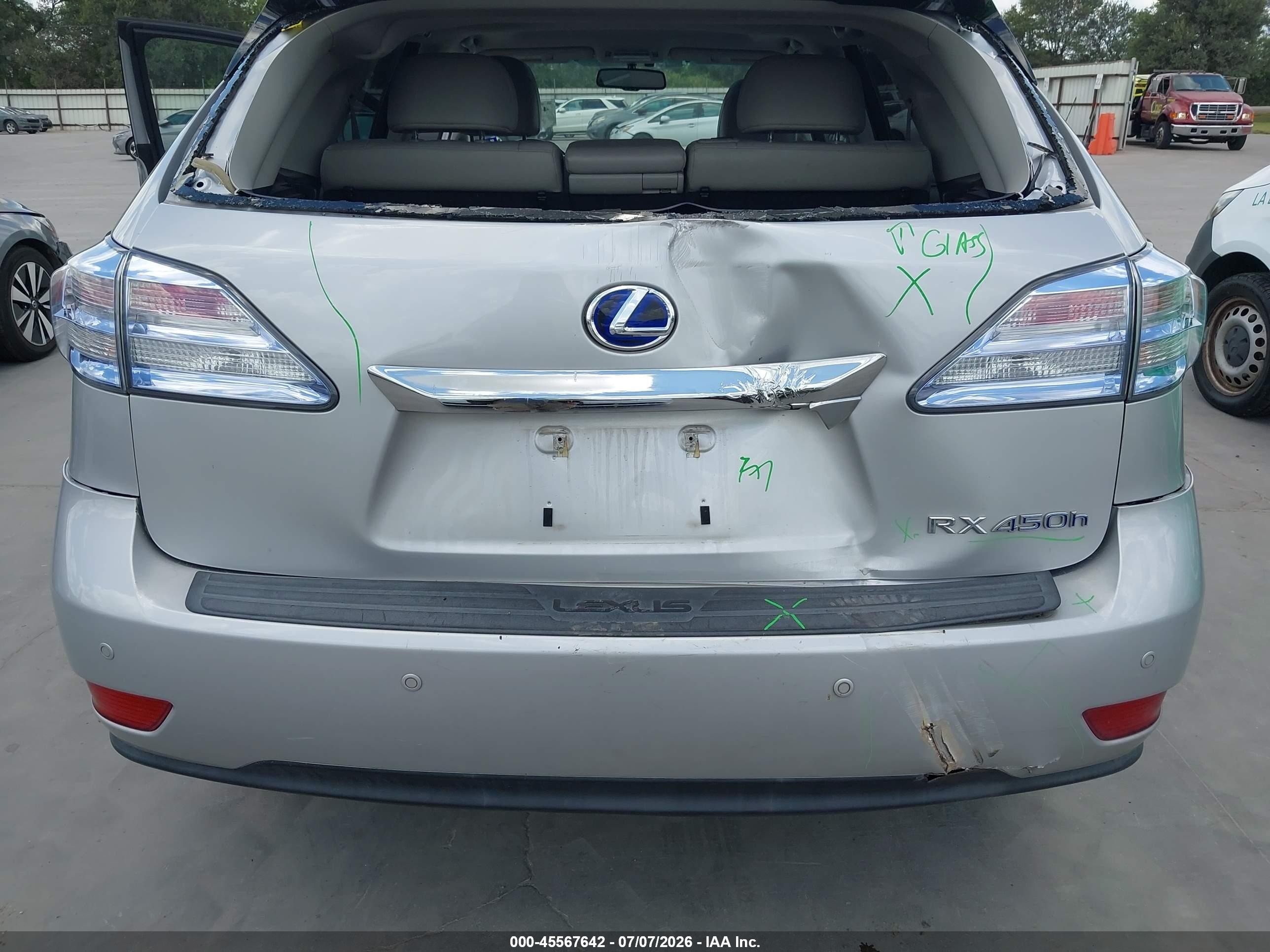 2012 Lexus Rx 450h   Silver vin: JTJZB1BA1C2006246