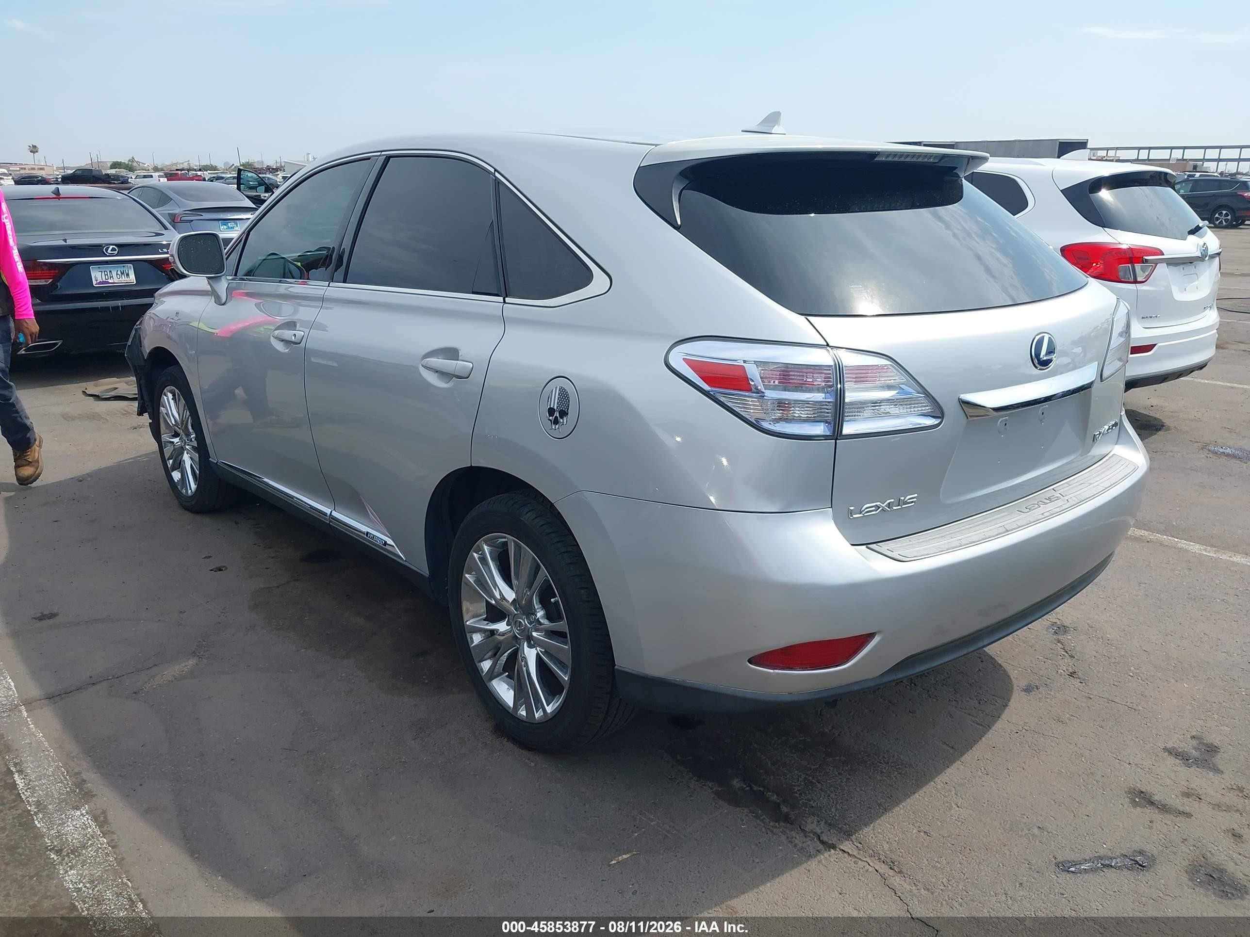 2010 Lexus Rx 450h Silver vin: JTJZB1BA2A2000615