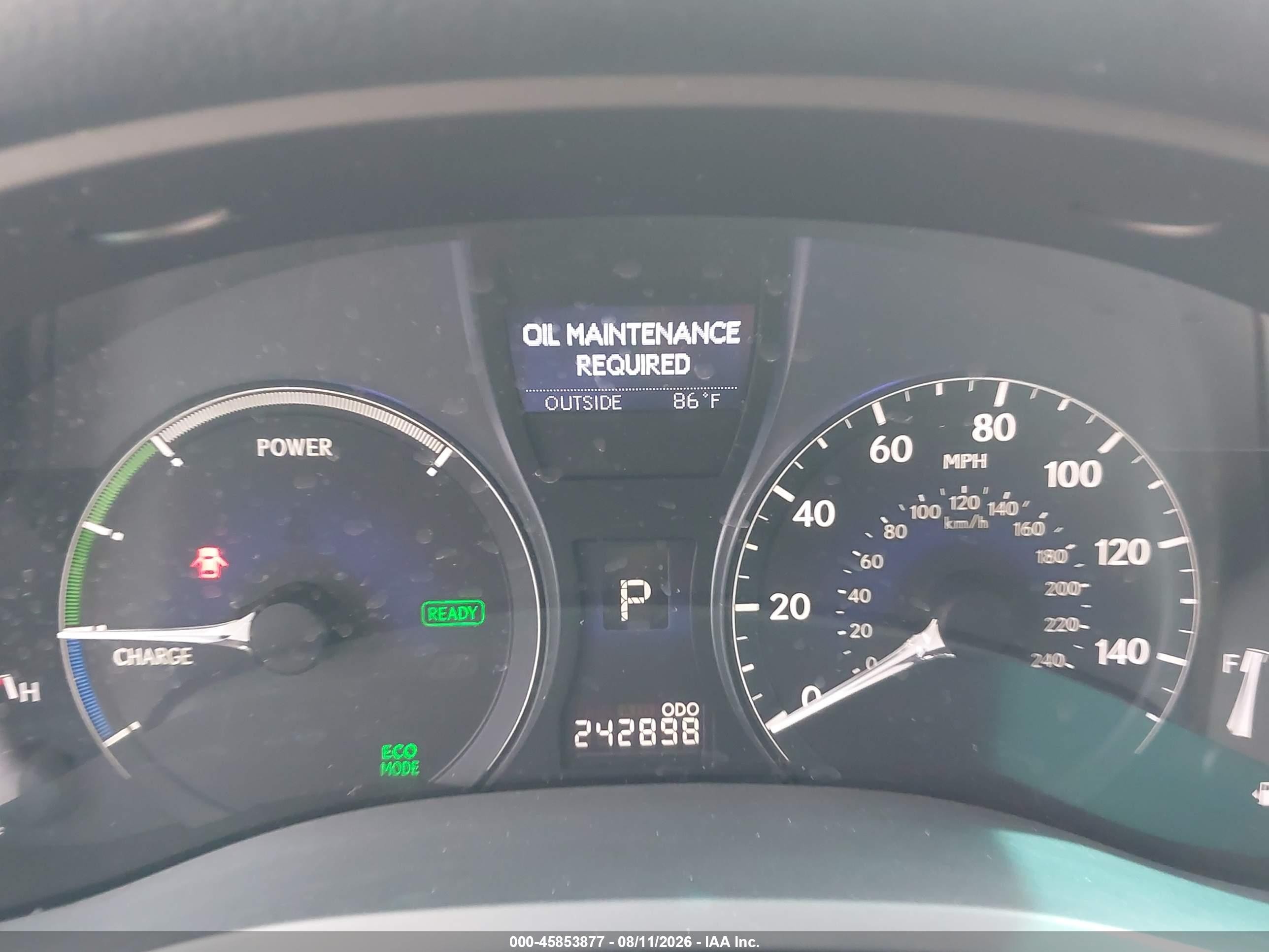 2010 Lexus Rx 450h Silver vin: JTJZB1BA2A2000615