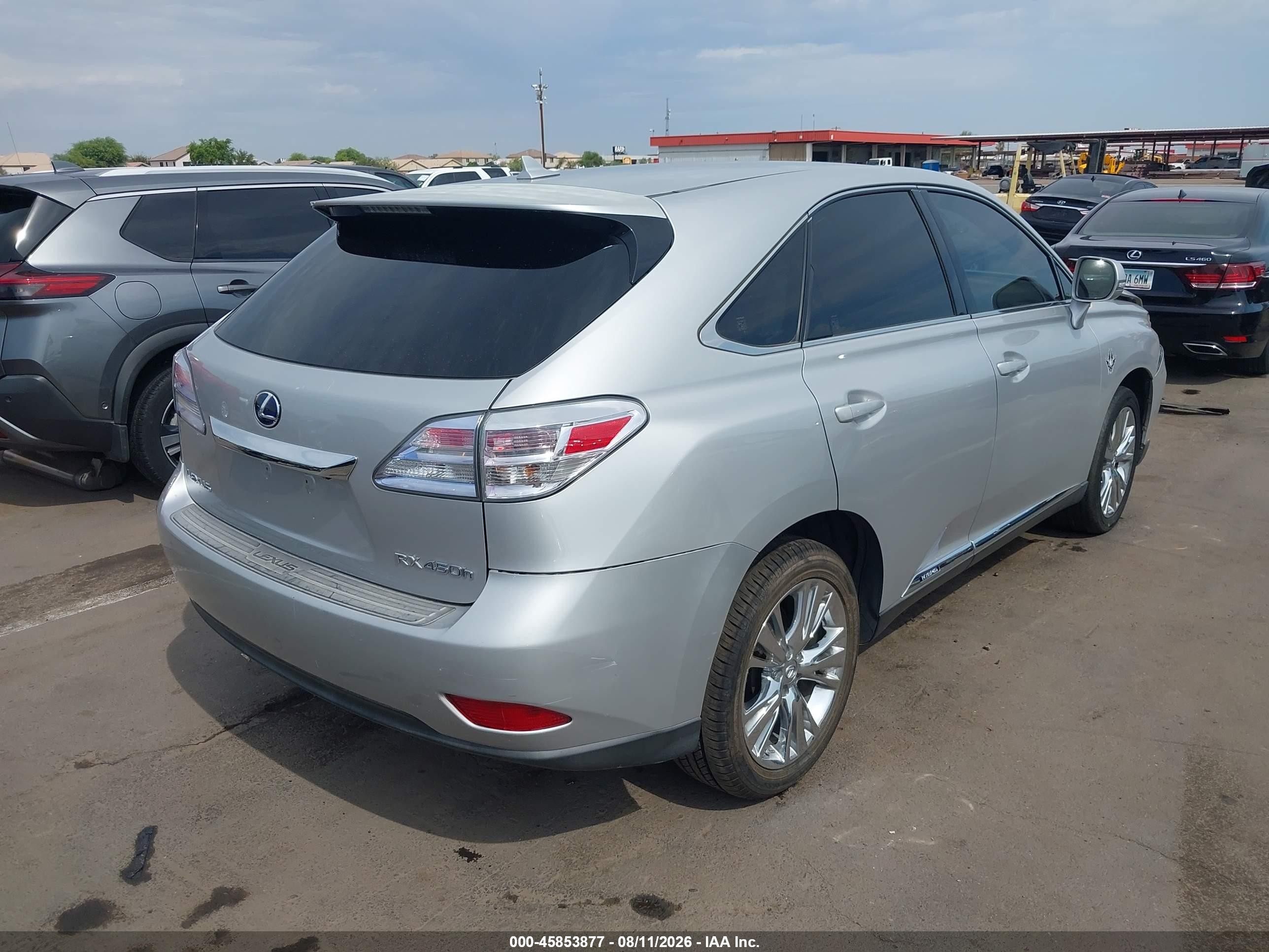 2010 Lexus Rx 450h Silver vin: JTJZB1BA2A2000615