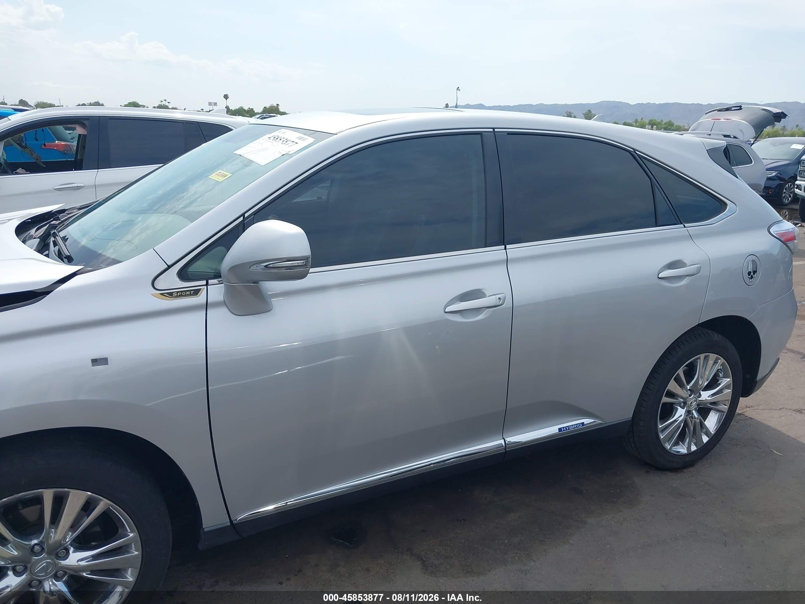 2010 Lexus Rx 450h Silver vin: JTJZB1BA2A2000615