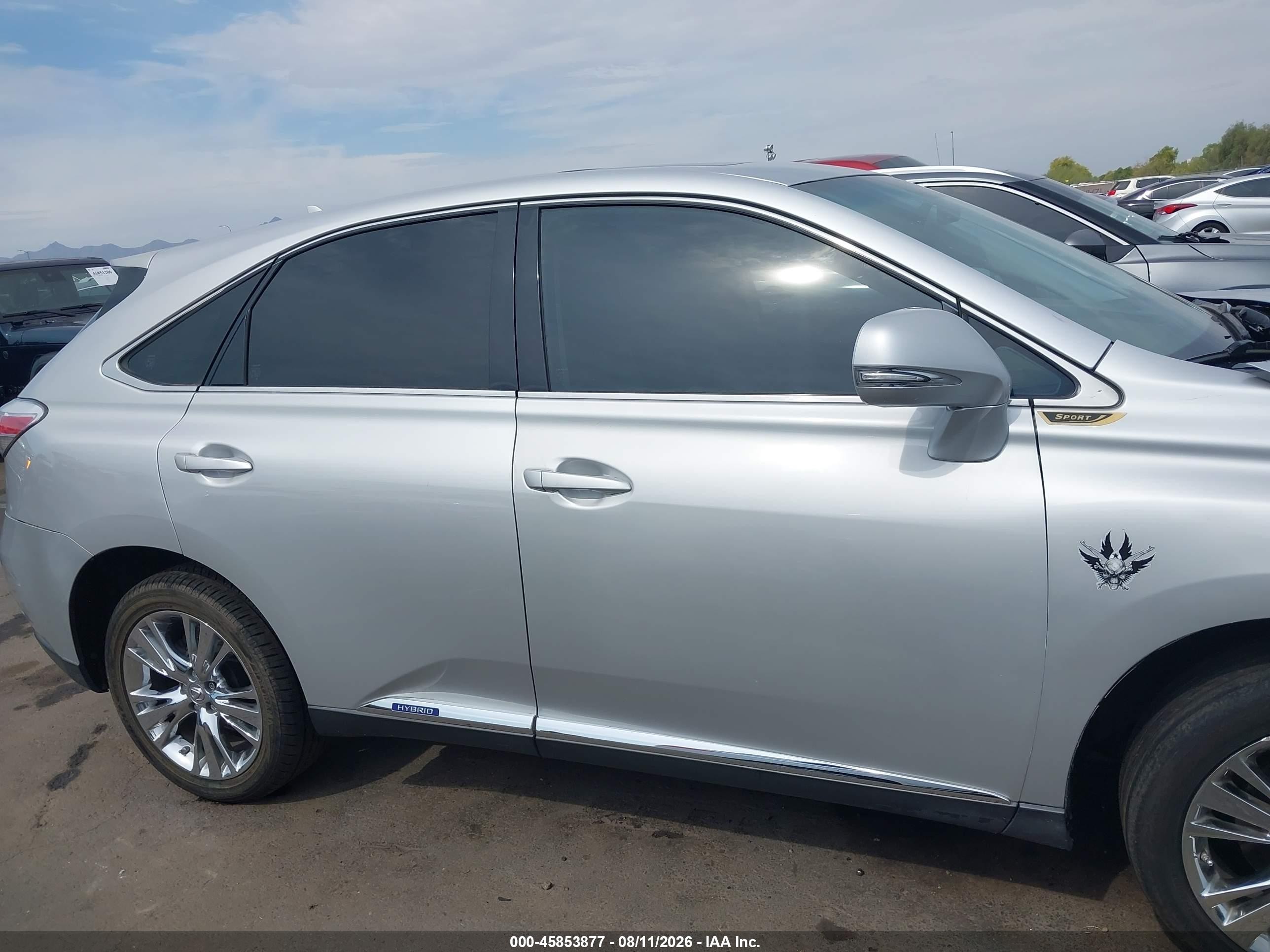 2010 Lexus Rx 450h Silver vin: JTJZB1BA2A2000615