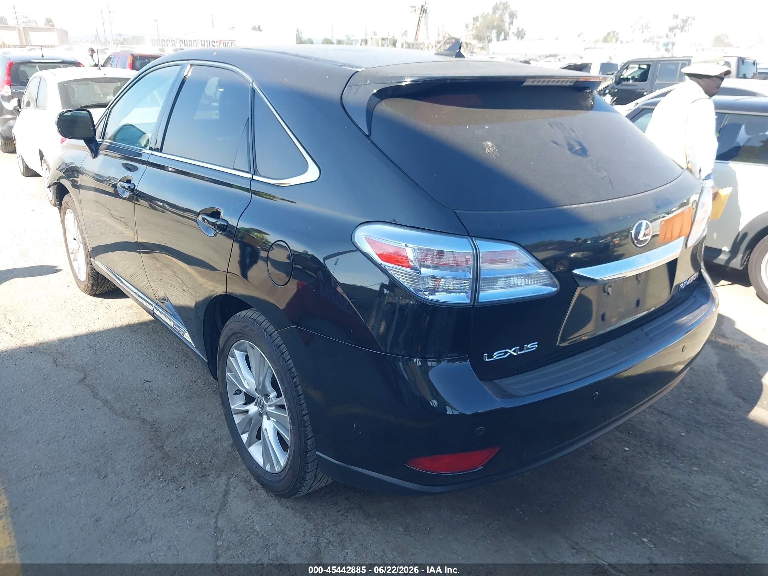 2010 Lexus Rx 450h   Black vin: JTJZB1BA2A2002560