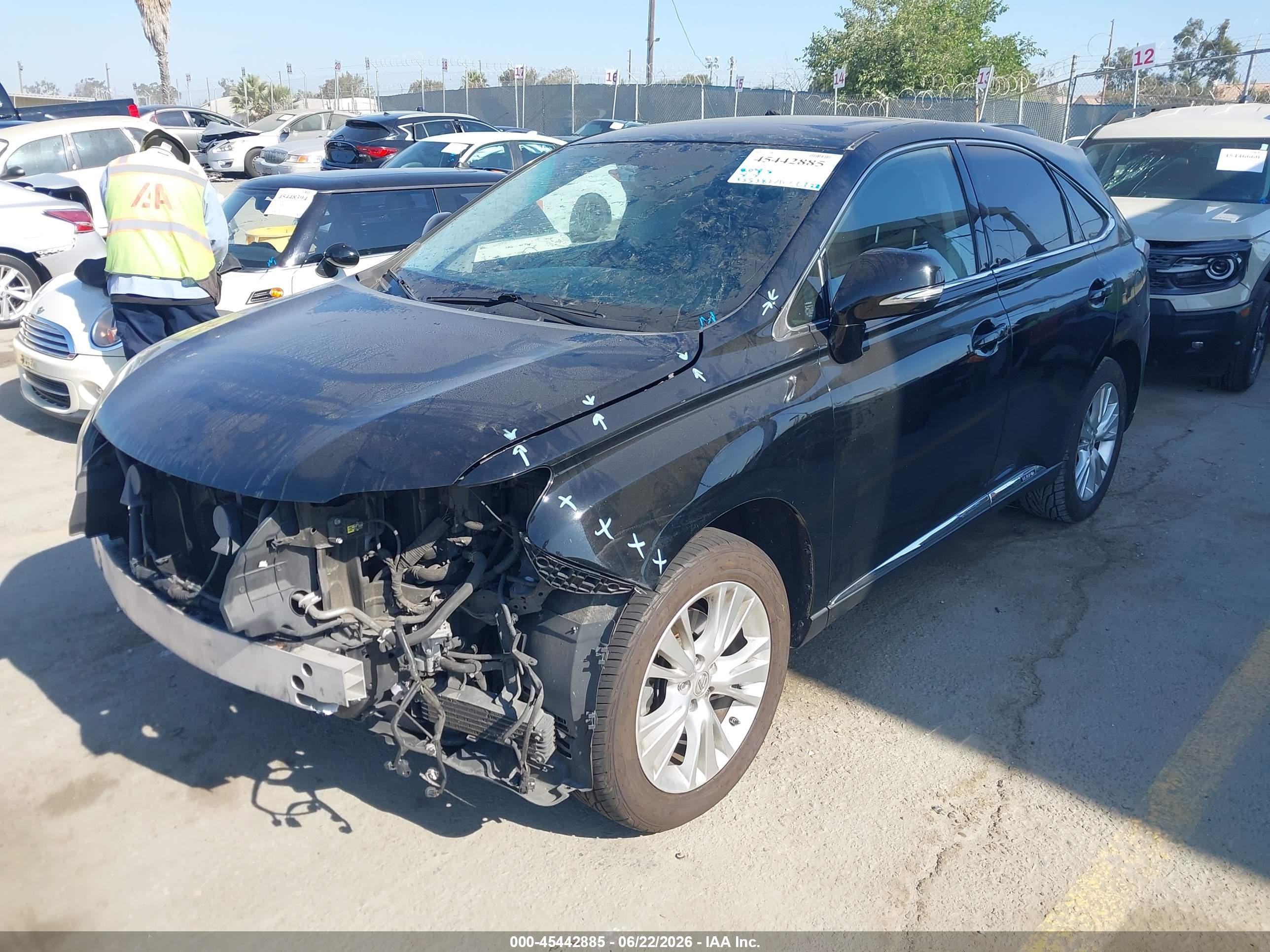 2010 Lexus Rx 450h   Black vin: JTJZB1BA2A2002560