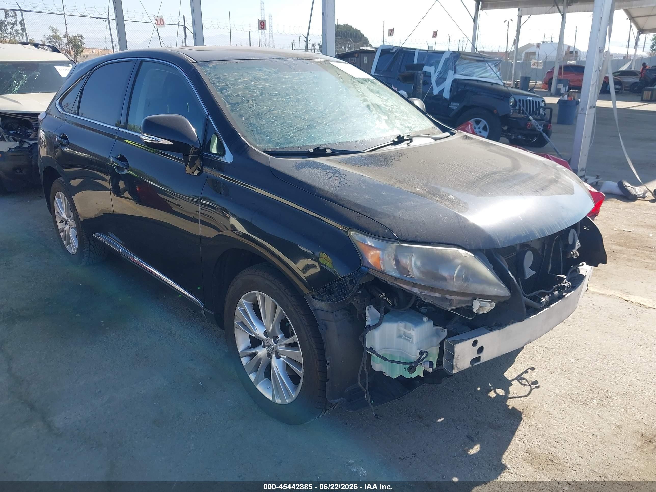 2010 Lexus Rx 450h   Black vin: JTJZB1BA2A2002560