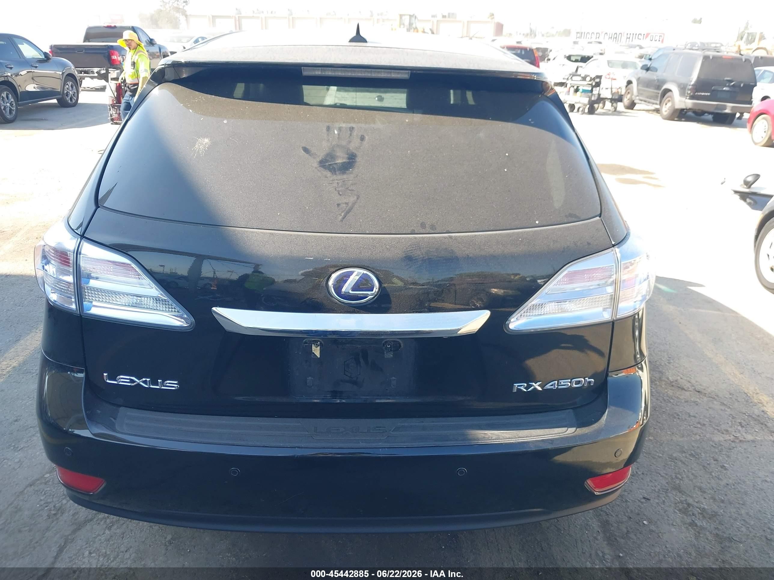 2010 Lexus Rx 450h   Black vin: JTJZB1BA2A2002560
