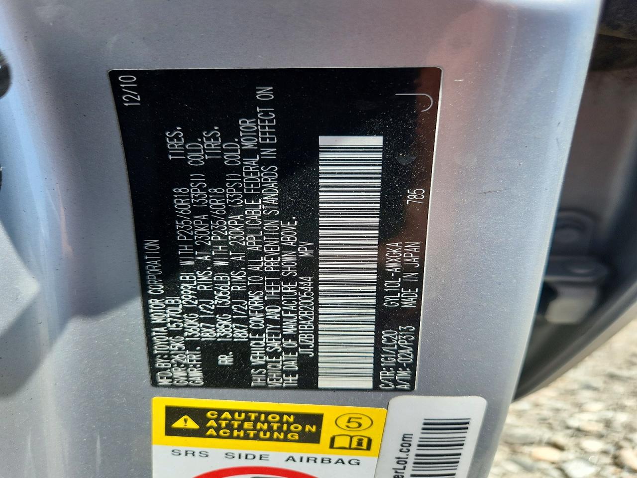 2011 Lexus Rx 450h Silver vin: JTJZB1BA2B2005444