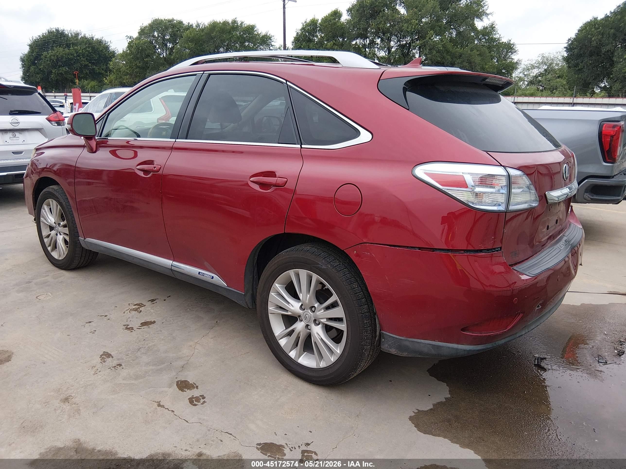 2011 Lexus Rx 450h   Красный vin: JTJZB1BA2B2404712